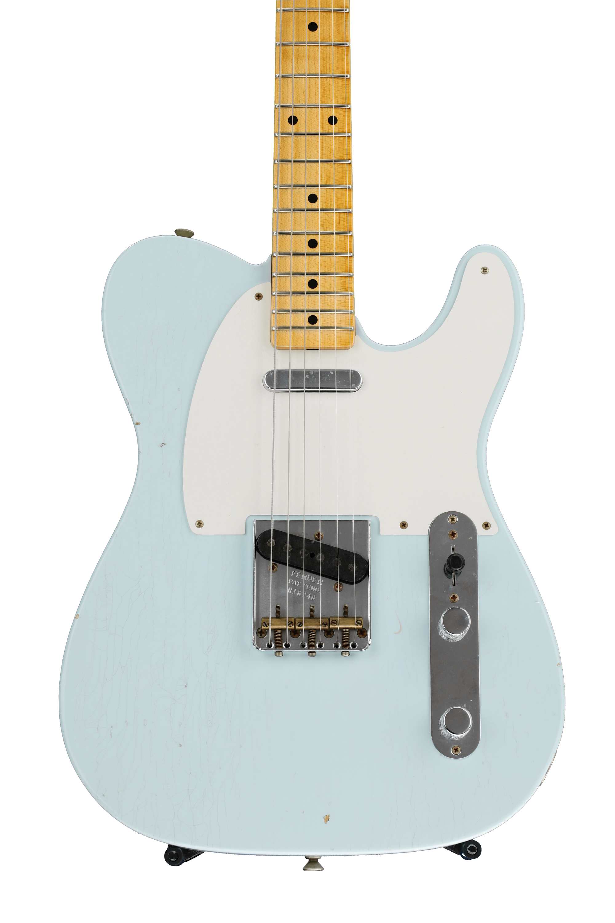 Fender Custom Shop '50s Telecaster Journeyman Relic - Faded Sonic Blue with  Maple Fingerboard