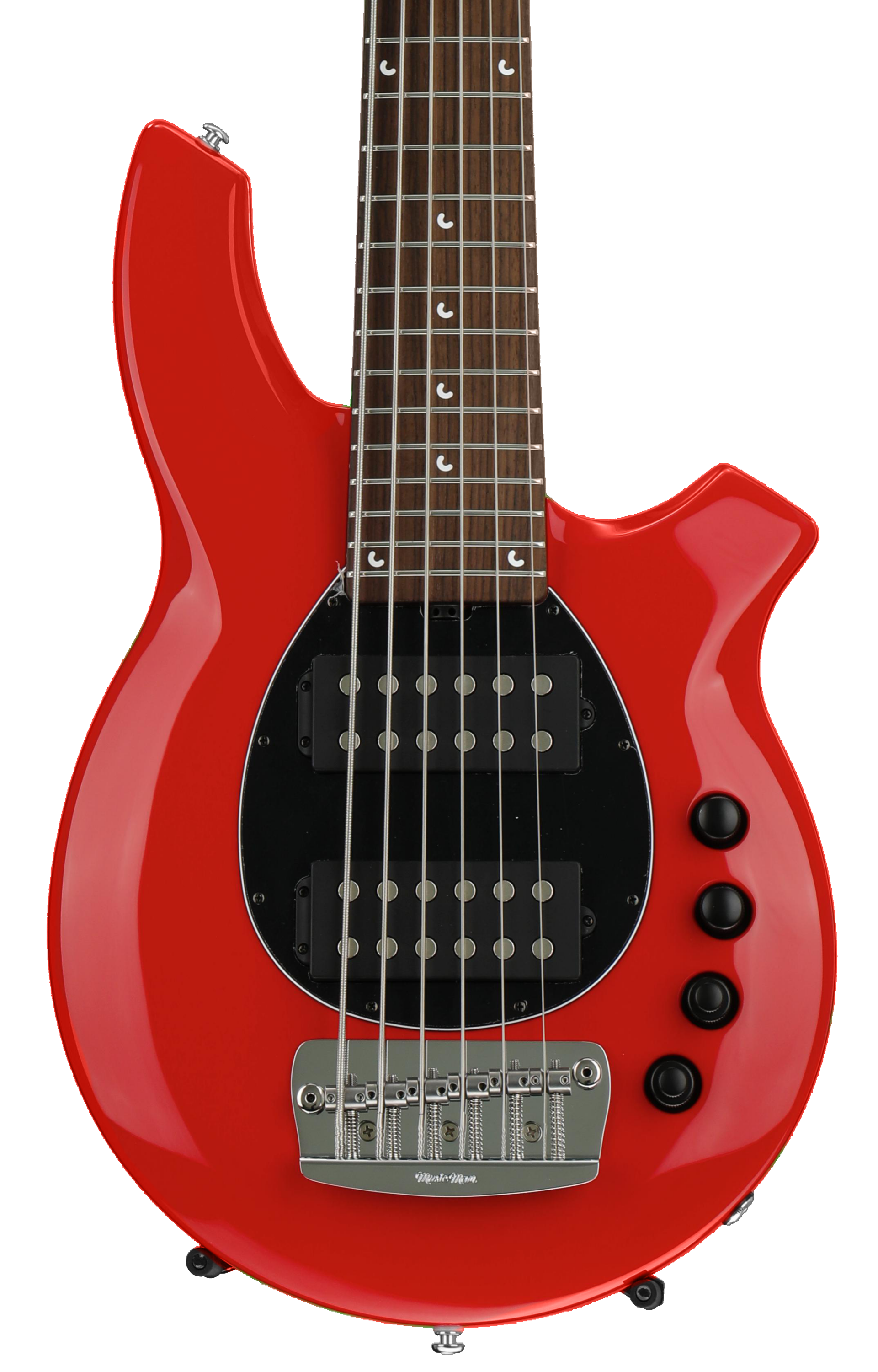 Ernie Ball Music Man Bongo 6 HH, Sweetwater Exclusive - Chili Red