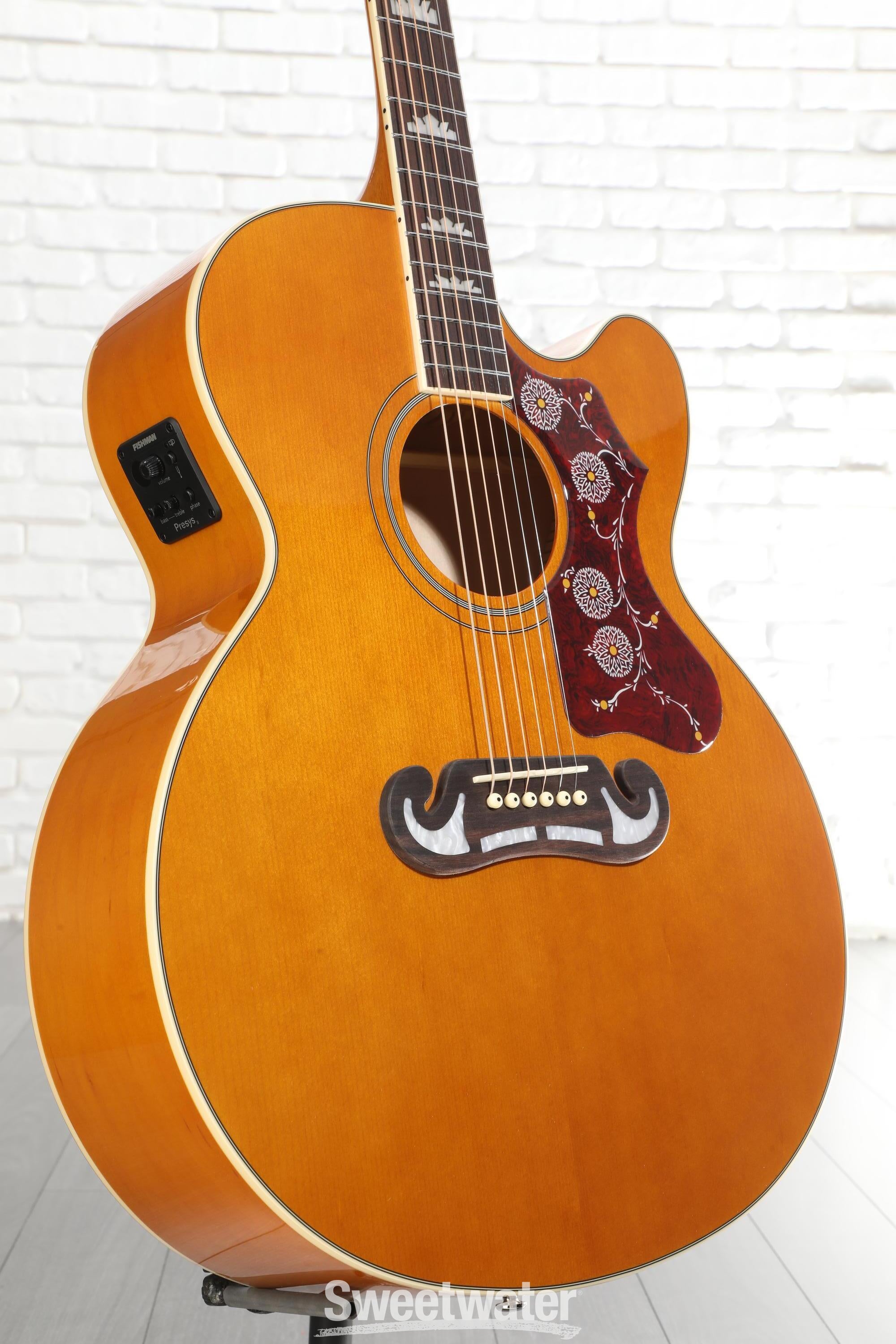 Photo of Epiphone J-200 Studio EC Acoustic-electric Guitar - Antique Natural
