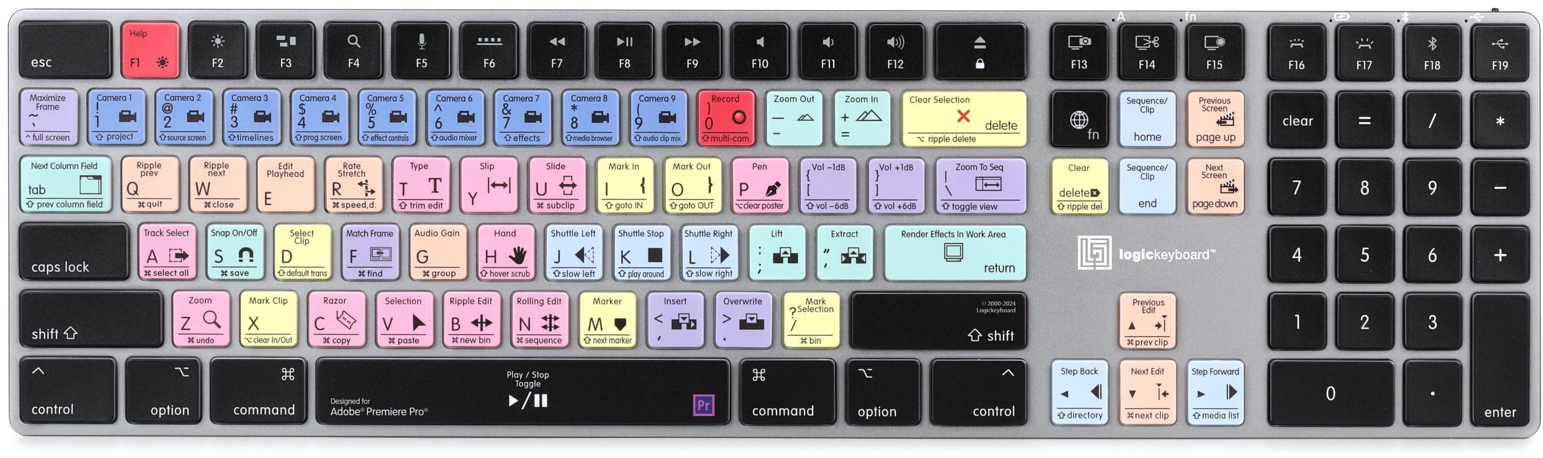 （限定1台）Logickeyboard for Premiere Mac 限定1台）Logickeyboard for Premiere Mac