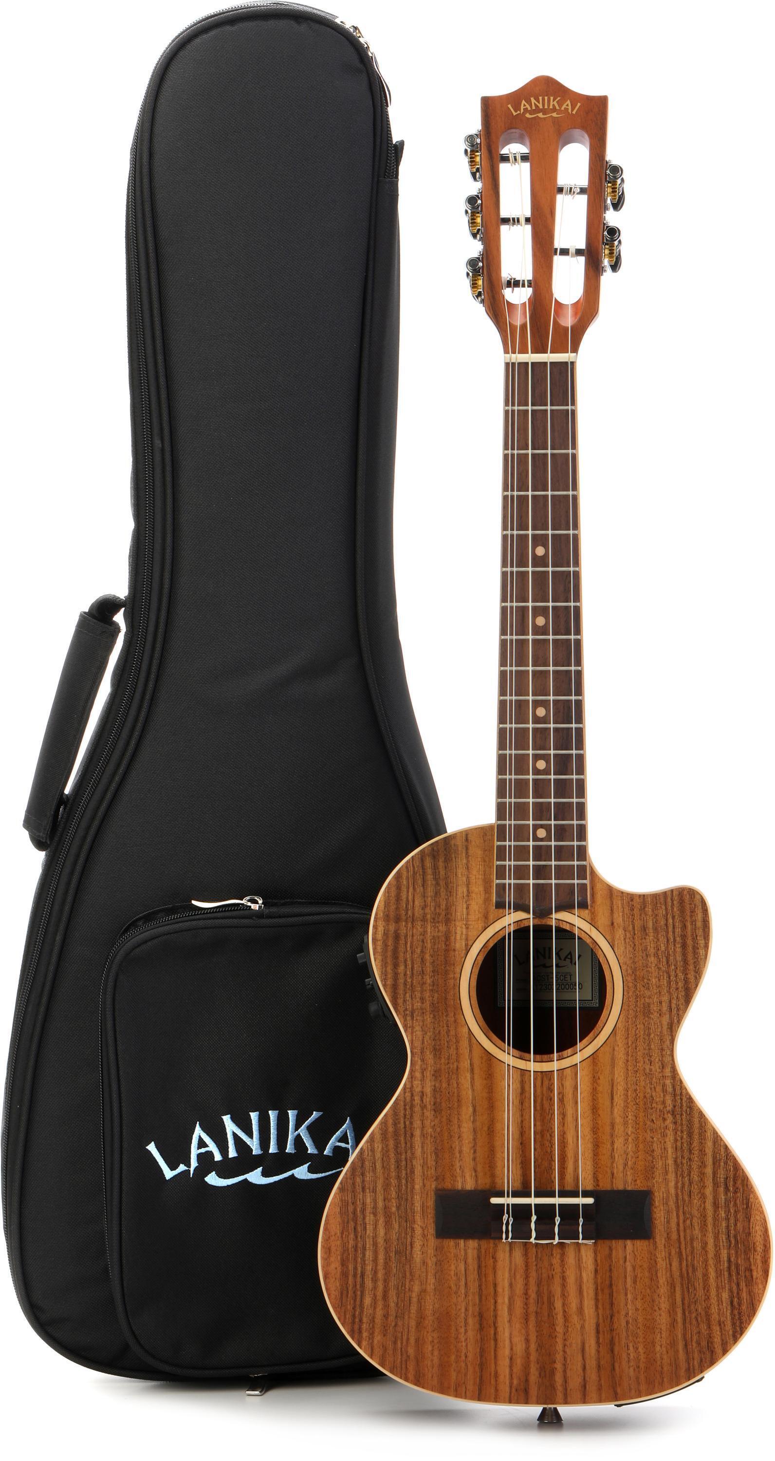 Lanikai ACST-5CET Acacia Tenor 5-String Acoustic-Electric Ukulele