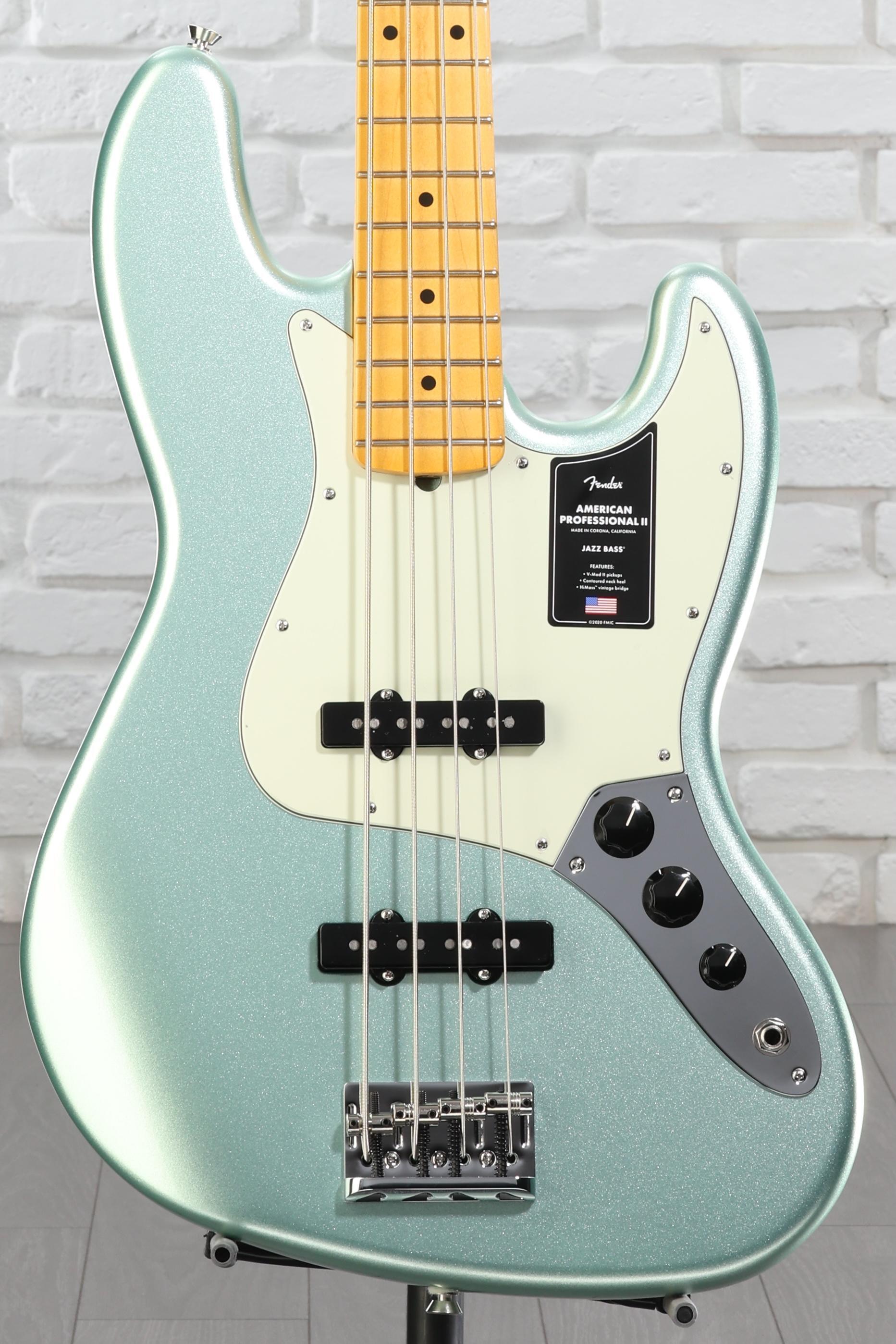 Fender American Professional II Jazz Bass - Mystic Surf Green with