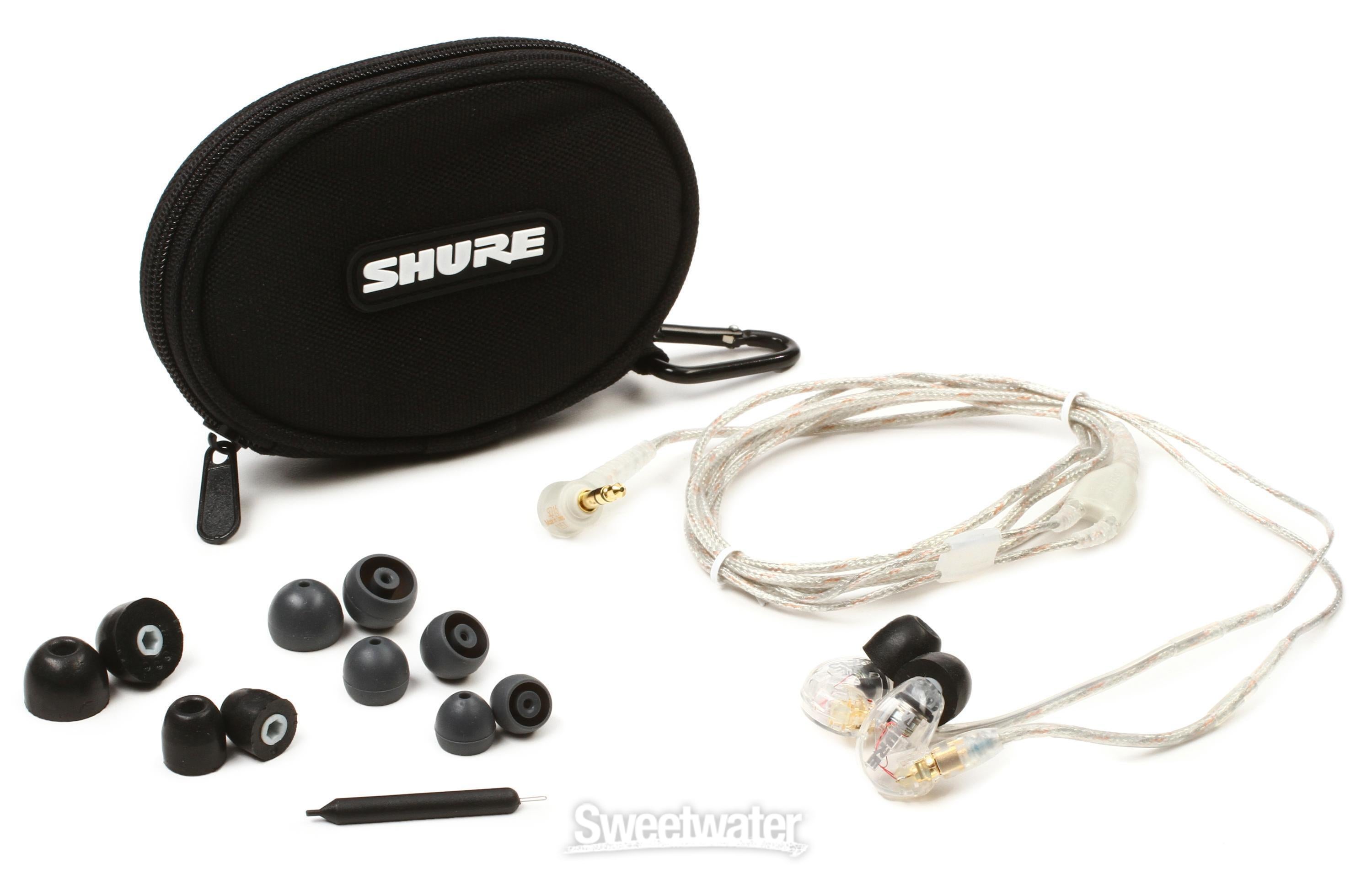Shure SE215-CL Sound-isolating Earphones - Clear | Sweetwater