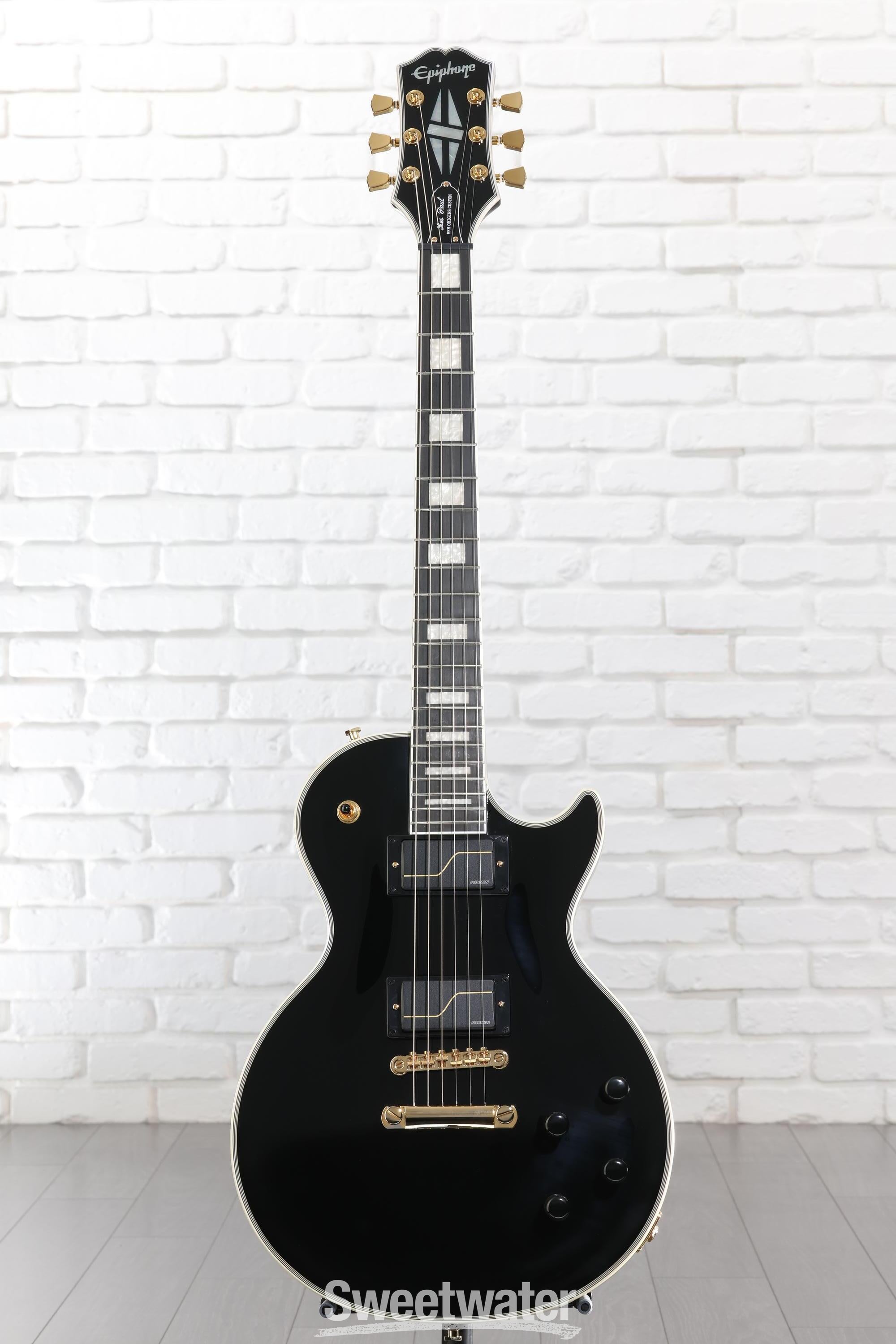 ギター Epiphone Les Paul origin mkh Epiphone Matt Heafy Les Paul Custom Origins Electric Guitar Ebony