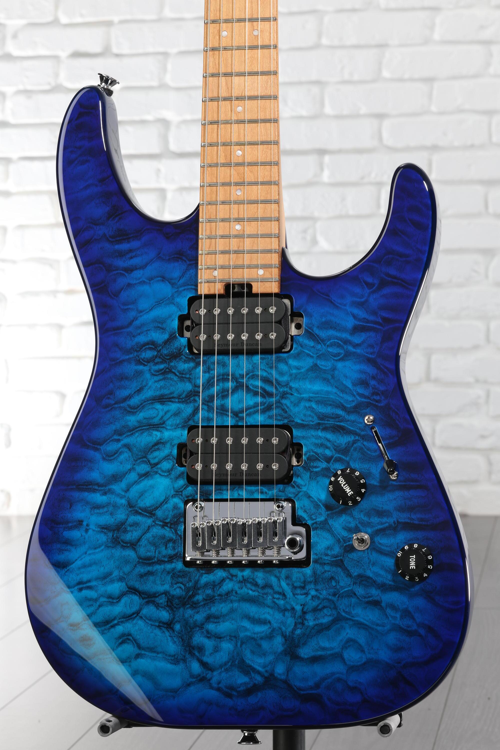 ほぼ新品CHARVEL Pro-Mod DK24 HH 2PT Blue Charvel Pro-Mod DK24 HH 2PT Electric Guitar - Matte Blue Frost