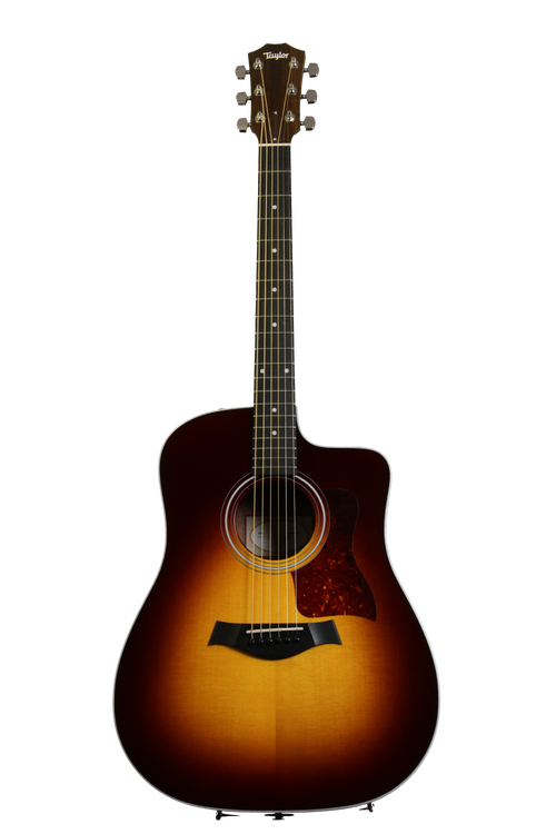 Taylor 210ce-SB Dreadnought - Cutaway, Electronics, Sunburst