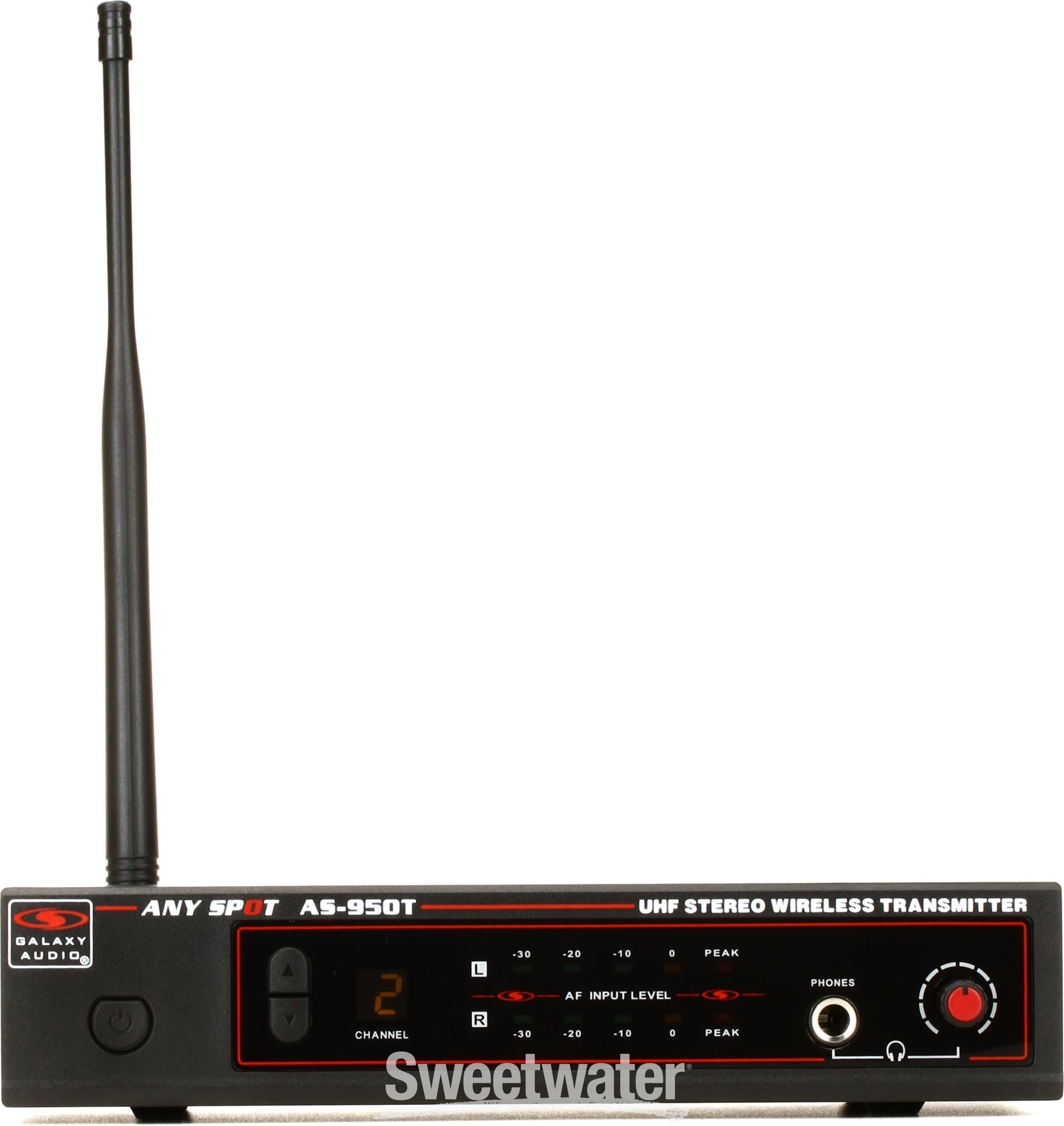 Galaxy Audio AS-950 In-Ear Monitor System, 518-542 MHz Sweetwater