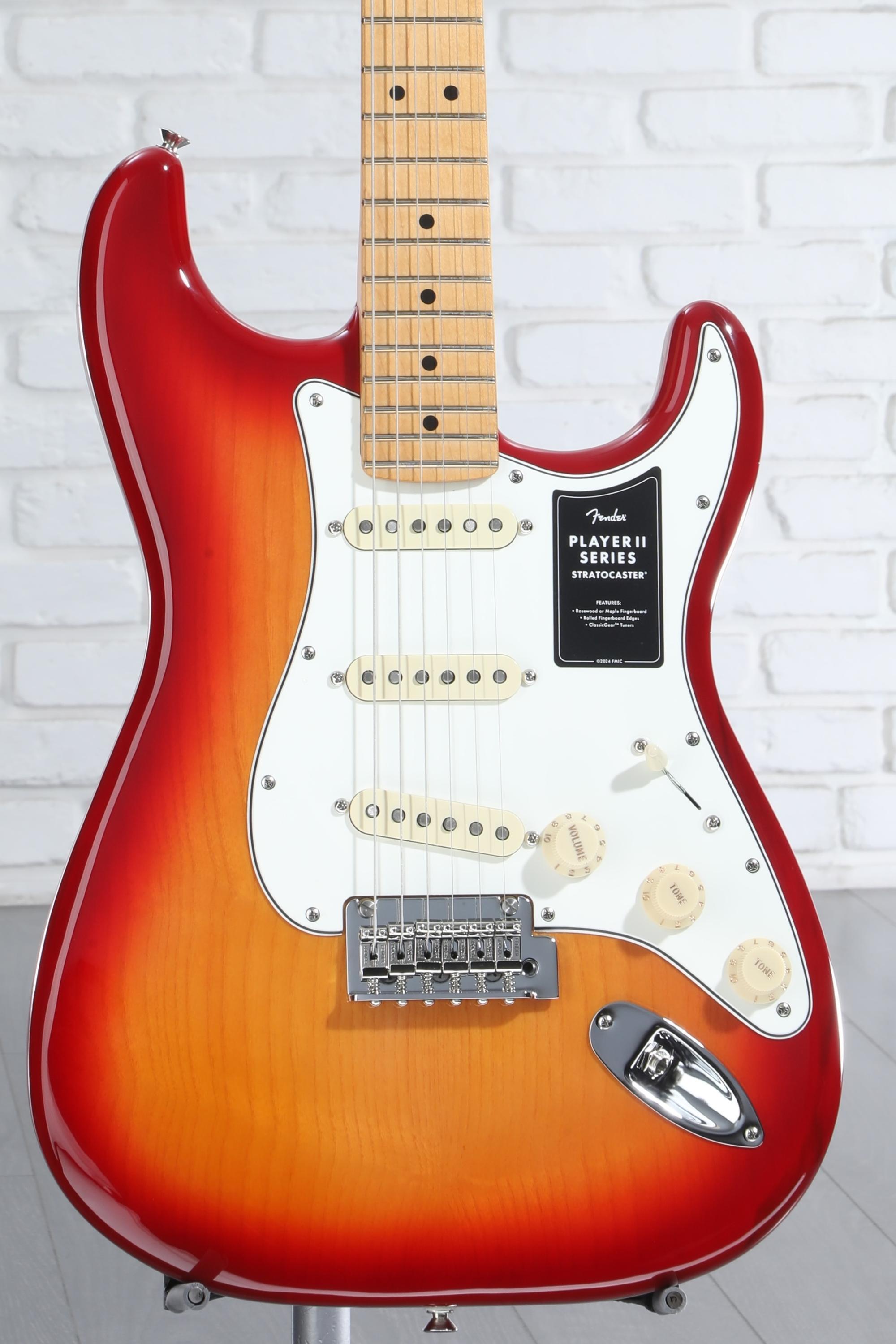 Fender Player II Stratocaster Electric Guitar - Aged Cherry Burst with  Maple Fingerboard | Sweetwater