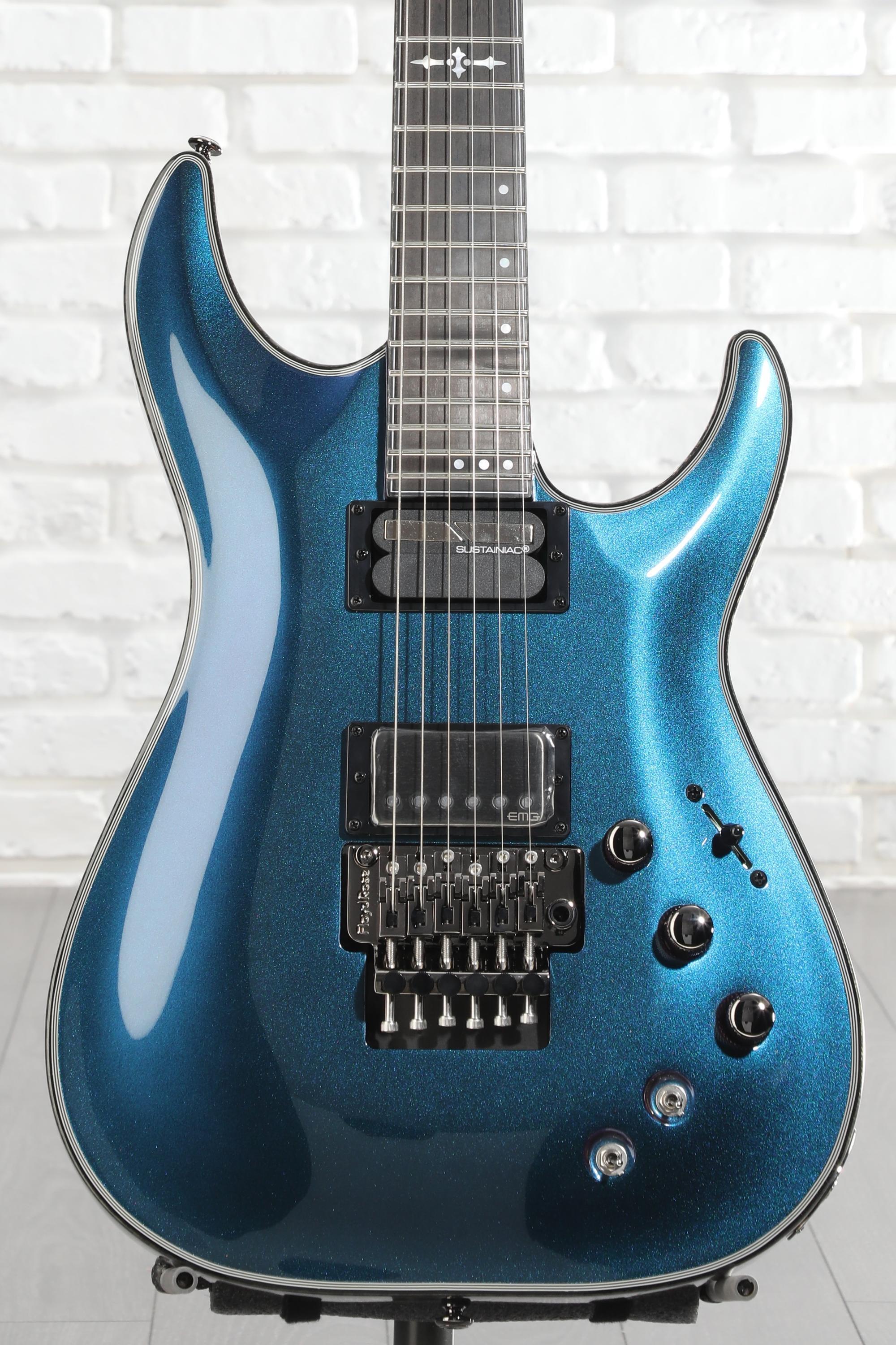 Schecter Hellraiser Hybrid FR / EMG搭載 Schecter Hellraiser Hybrid C-1 FR-S Electric Guitar - Trans Black