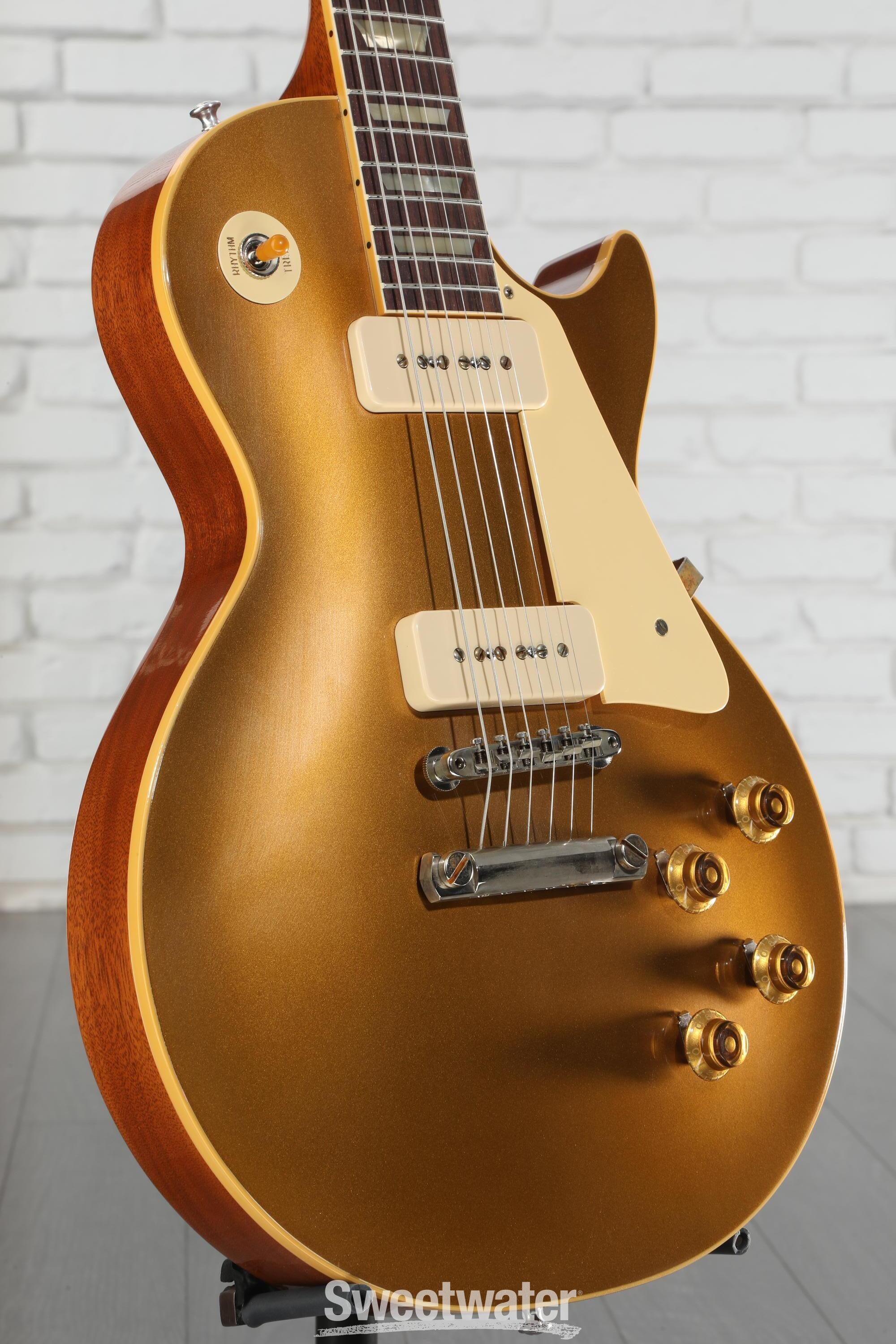 Gibson Custom 1956 Les Paul Goldtop Reissue Electric Guitar - Double Gold, VOS