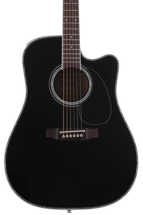 Takamine JEF341DX Dreadnought Acoustic-electric Guitar - Black