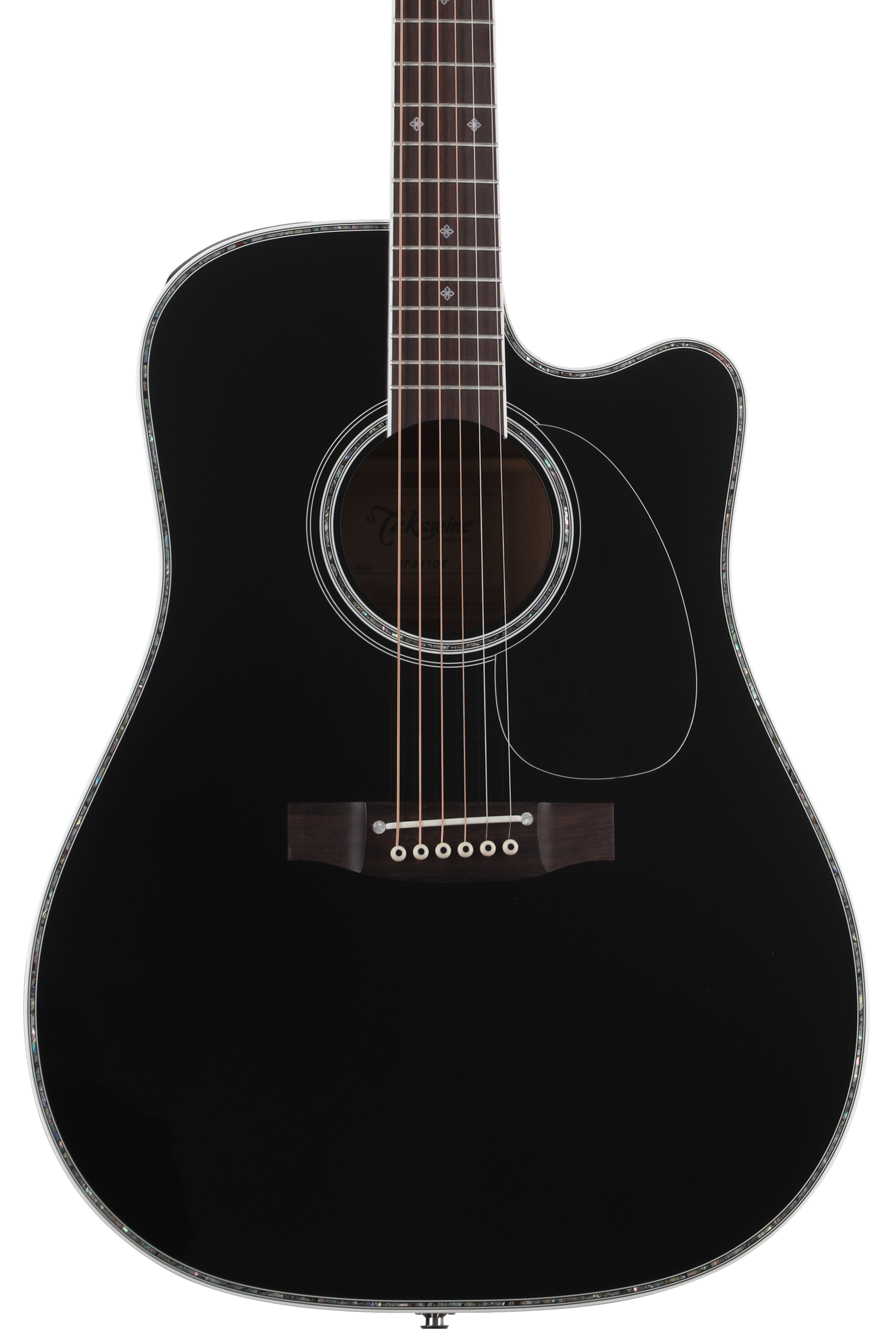 Takamine black acoustic guitar deals