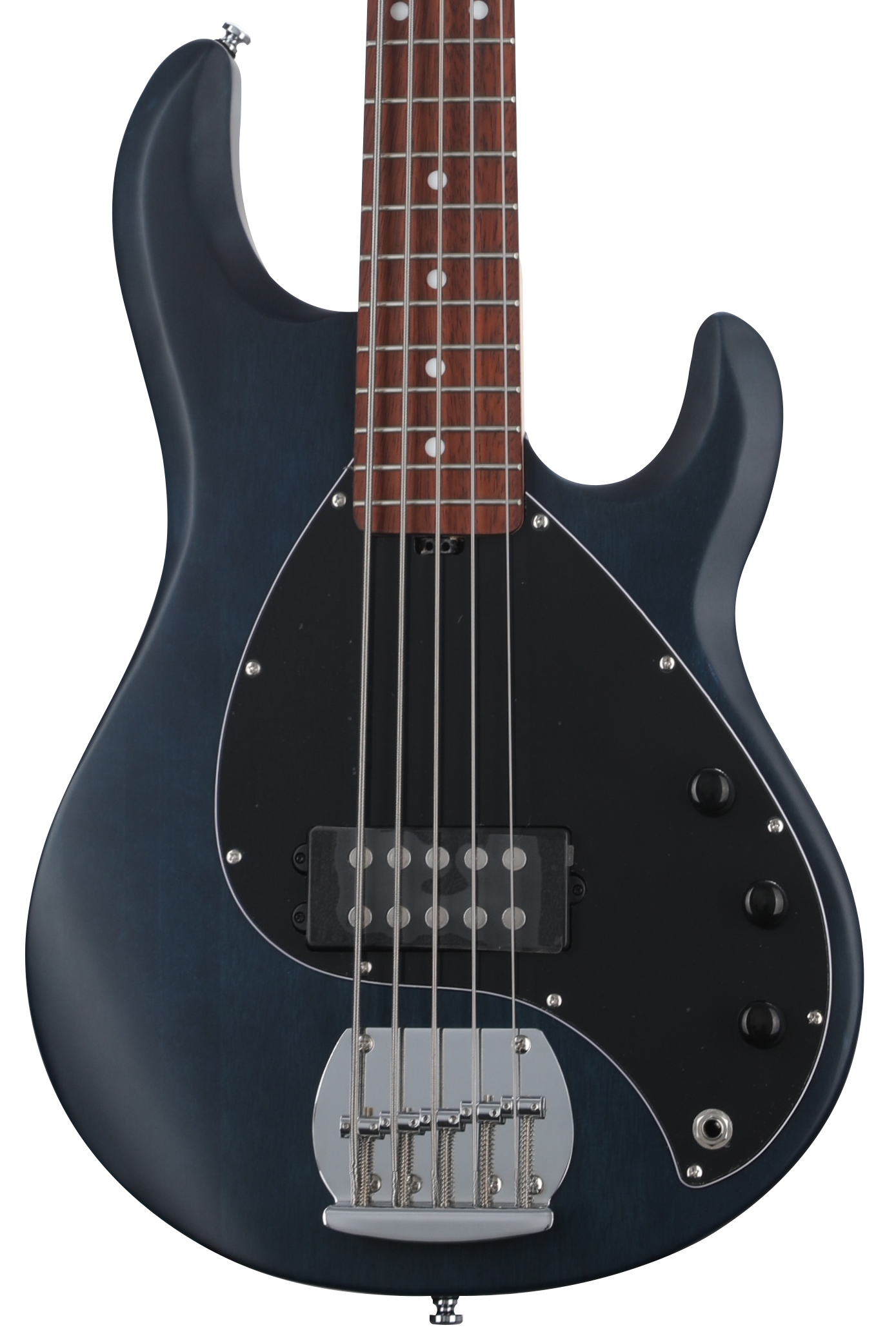 Sterling By Music Man StingRay RAY5 Bass Guitar - Trans Blue Satin