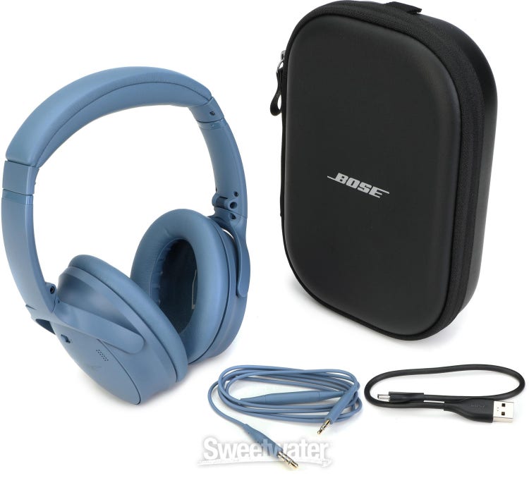 Bose QuietComfort Wireless Noise-Canceling Headphones Blue Dusk