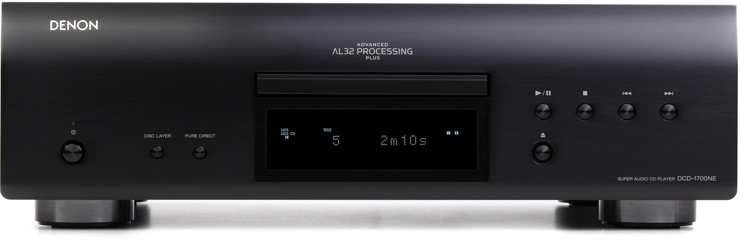 Denon DCD-1700NE CD/SACD Media Player - Black | Sweetwater