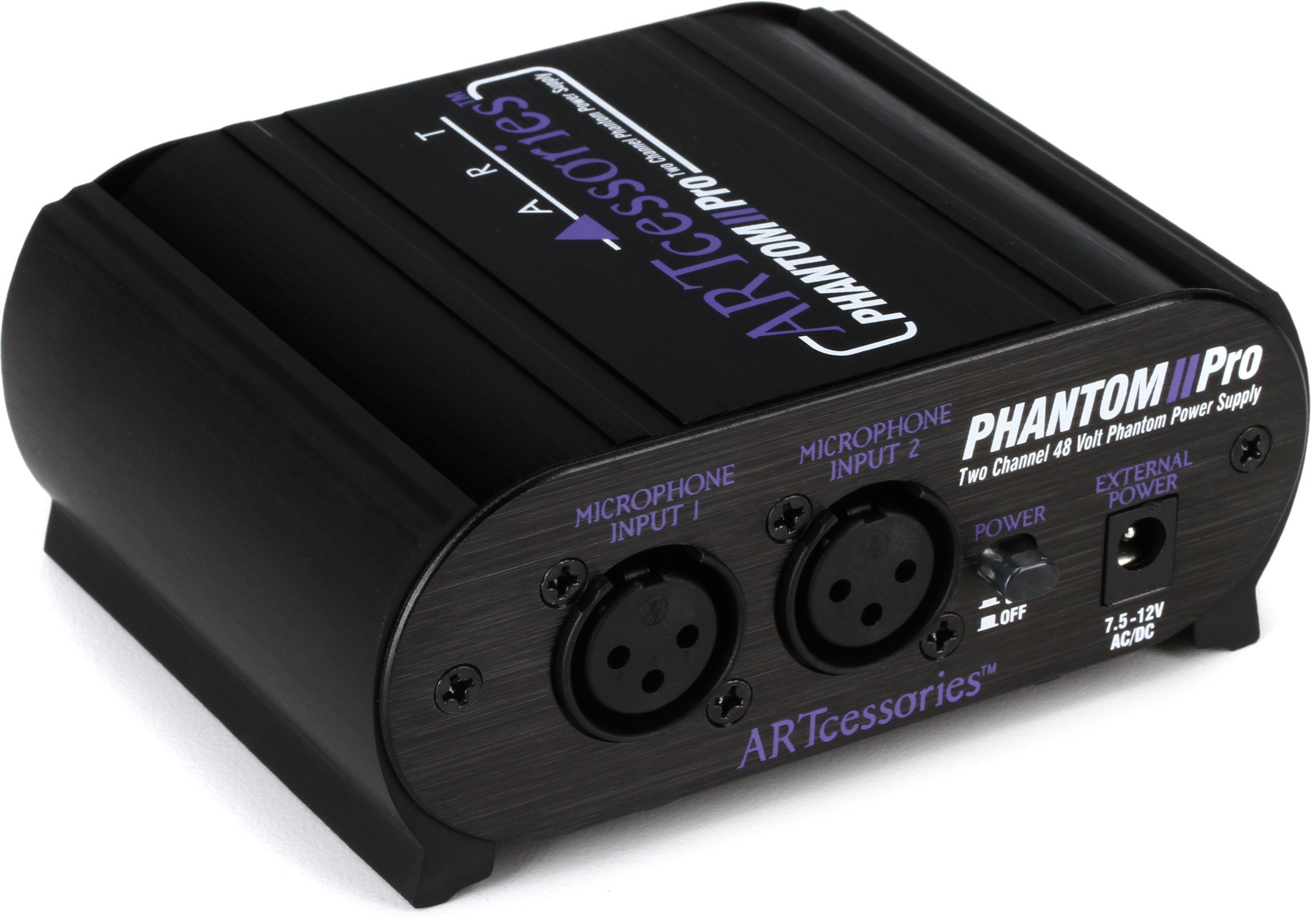 Bundled Item: ART Phantom II Pro 2-channel 48V Phantom Power Supply