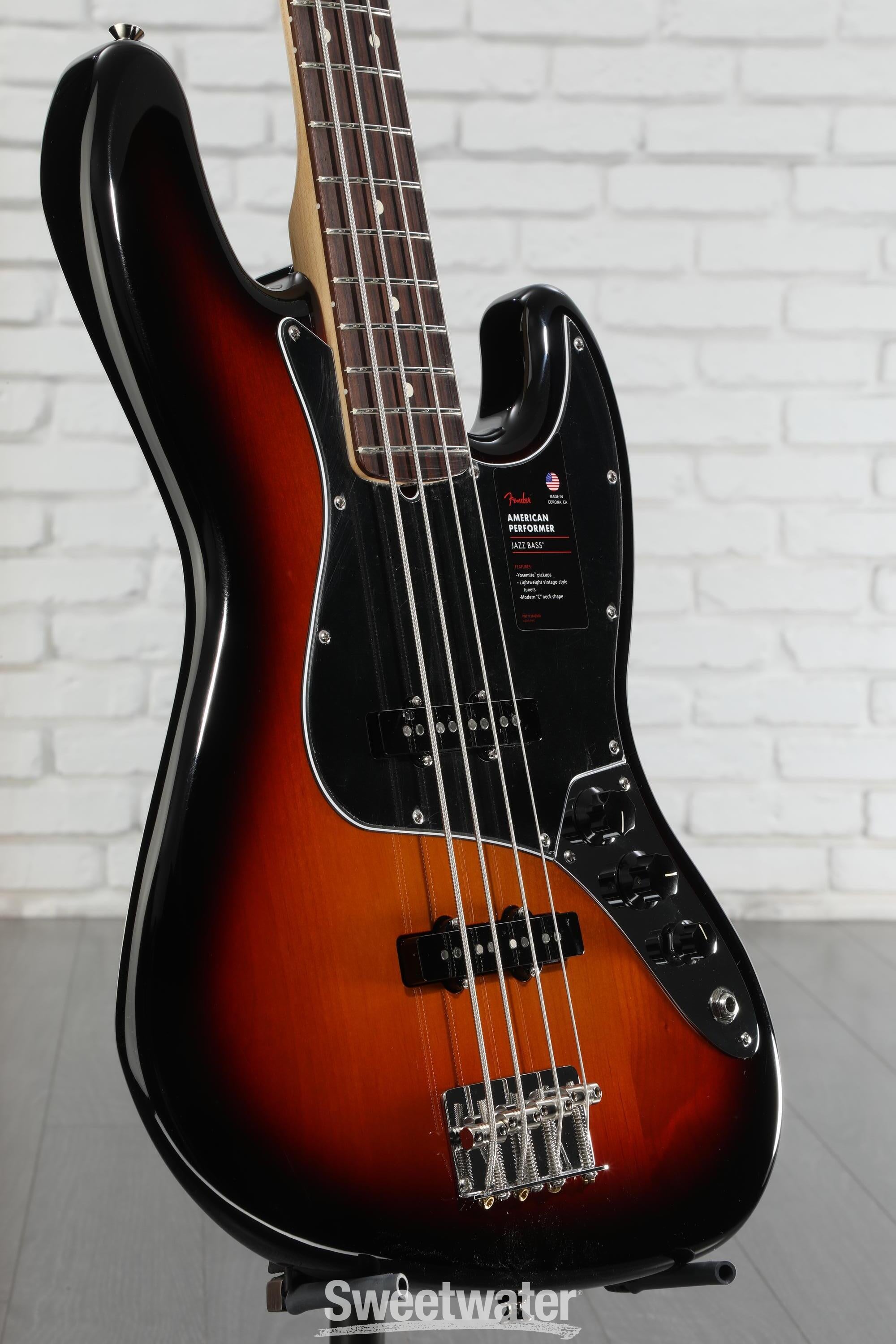 【美品】Fender　American Performer Jazz Bass Fender American Performer Jazz Bass - 3-Tone Sunburst with