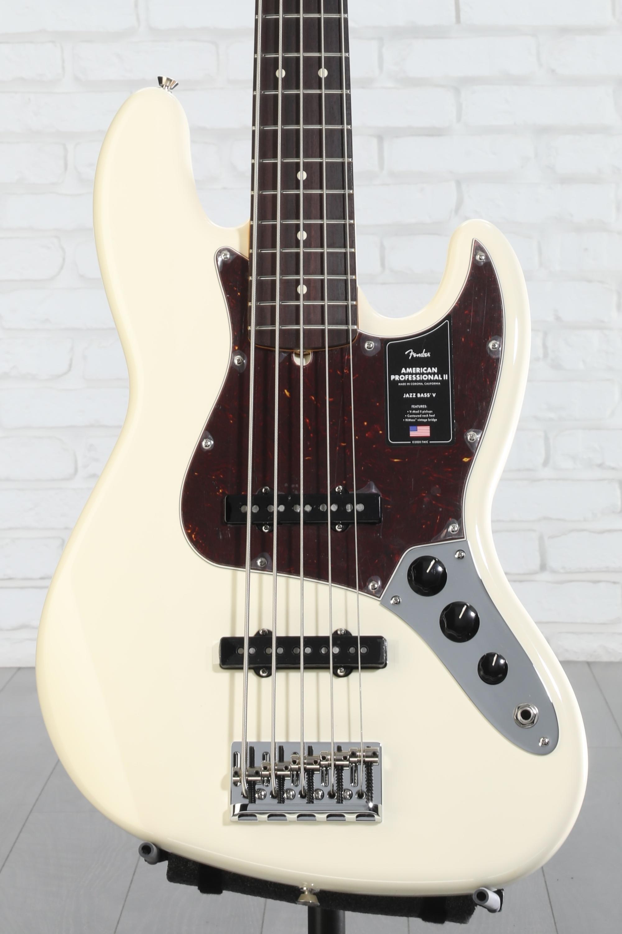 ベース Fender American Professional Jazz Bass V Fender American Professional Jazz Bass V - Sonic Gray with Maple
