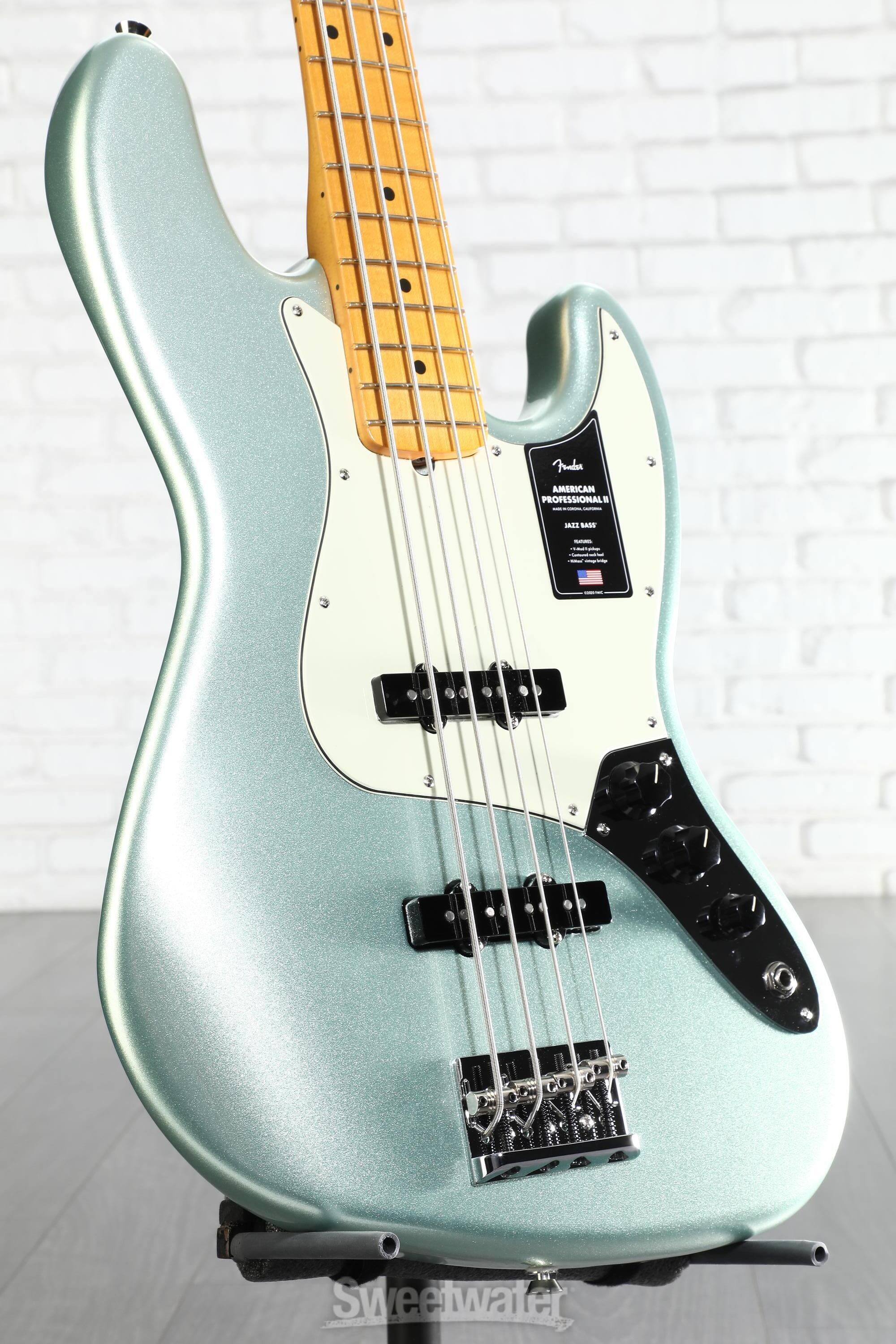 Fender American Professional II Jazz Bass - Mystic Surf Green with
