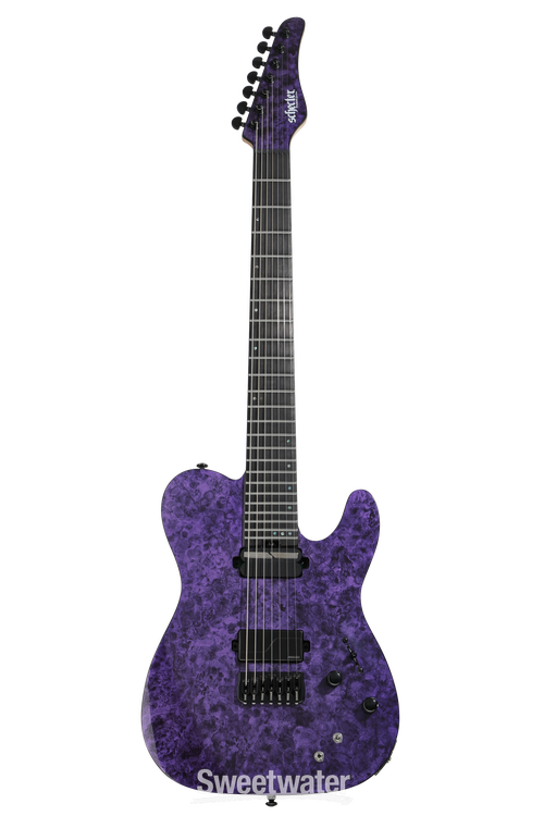Schecter PT 7 SLS Elite 7-string Baritone Electric Guitar - Purple