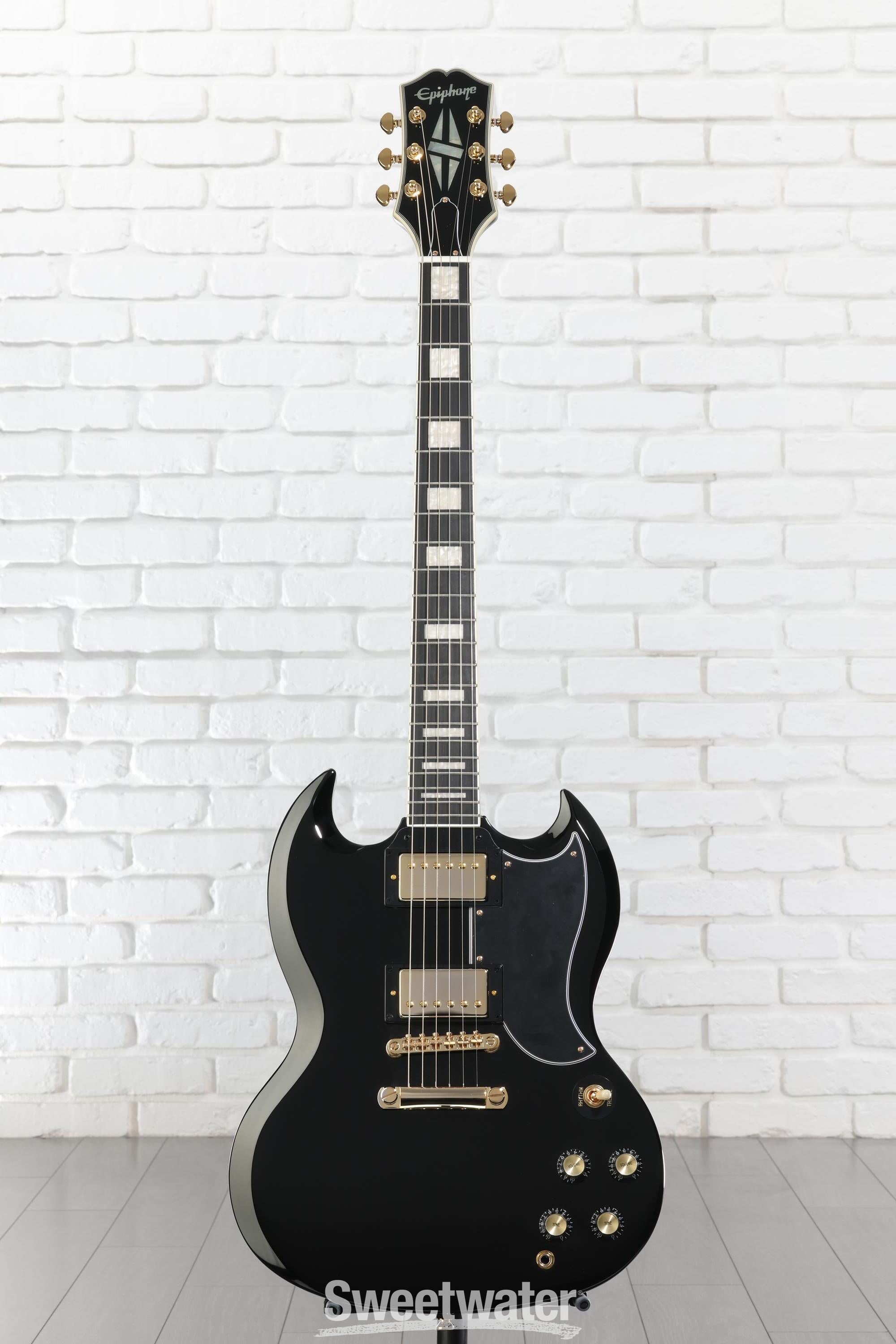 Epiphone SG Custom Electric Guitar - Ebony | Sweetwater