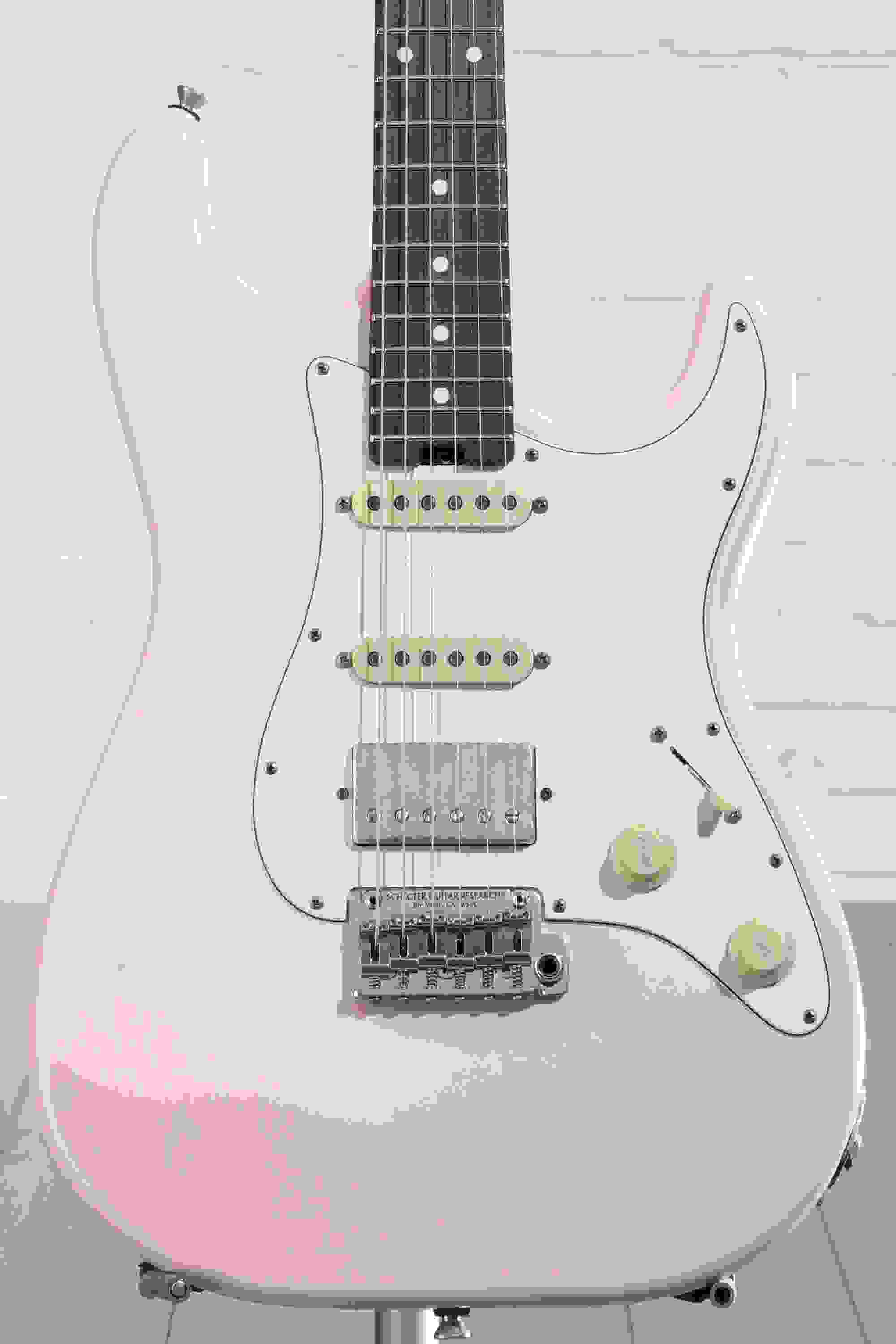 Schecter USA Traditional Wembley HSS Electric Guitar - Shell Pink