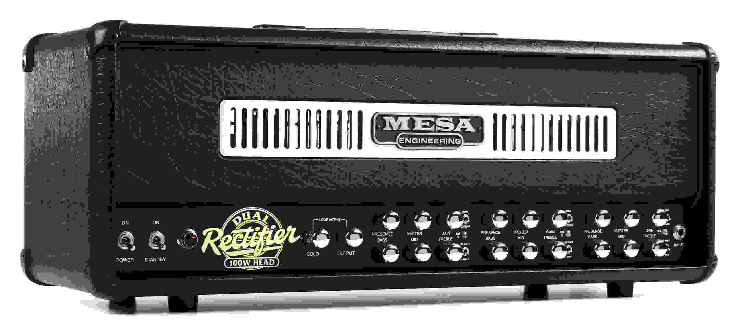 Mesa/Boogie Dual Rectifier 100-watt Tube Head - Black Bronco Faceplate