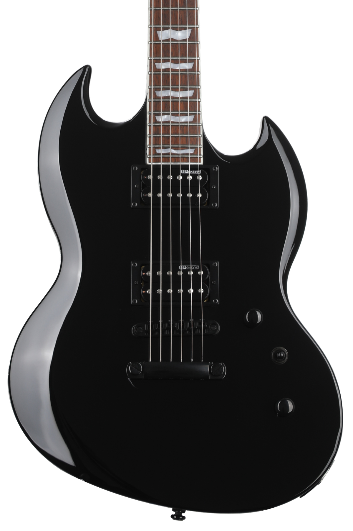 ESP LTD Viper-201B Baritone Electric Guitar - Black | Sweetwater