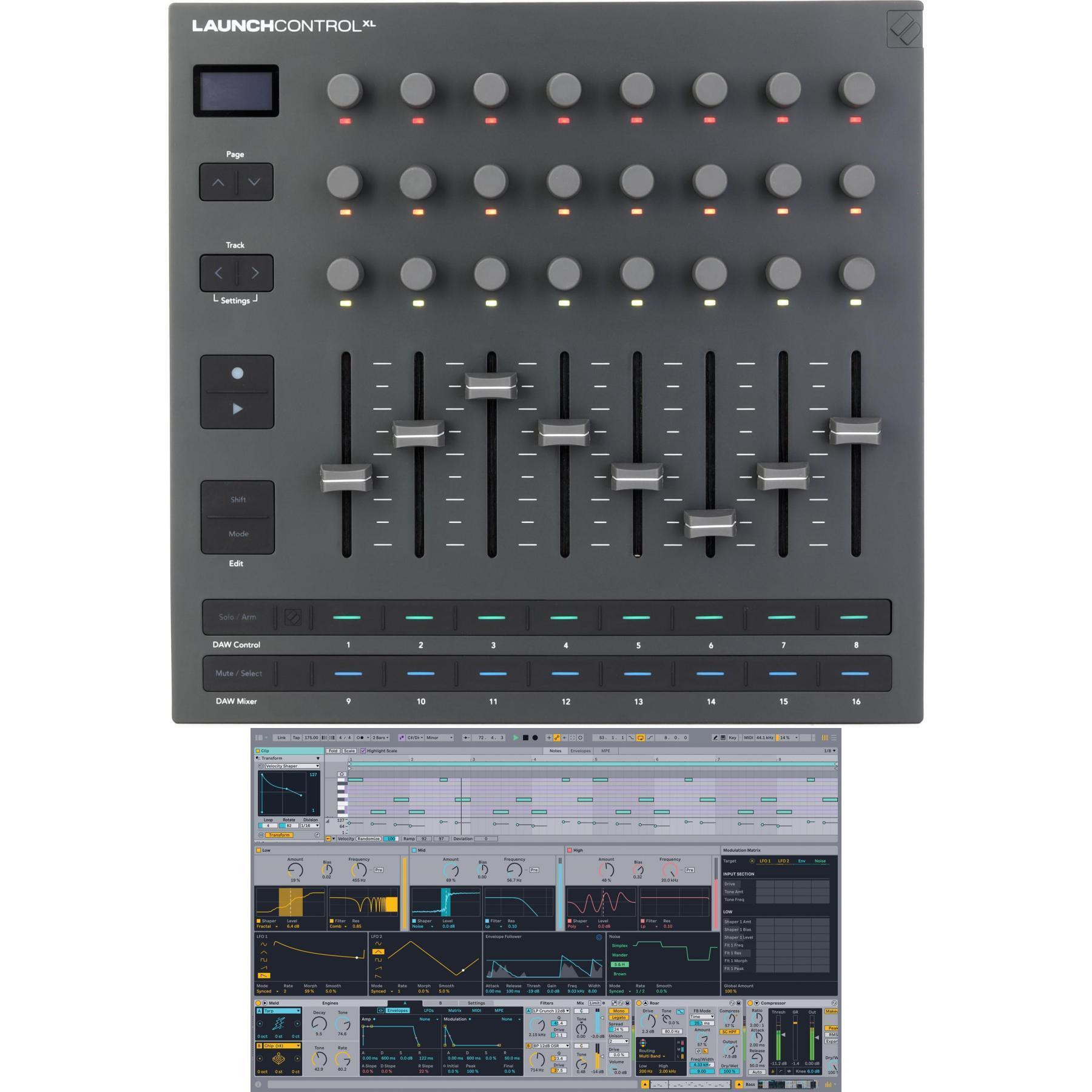 Photo of Novation Launch Control XL 3 MIDI Control Surface with Ableton Live 12 Standard