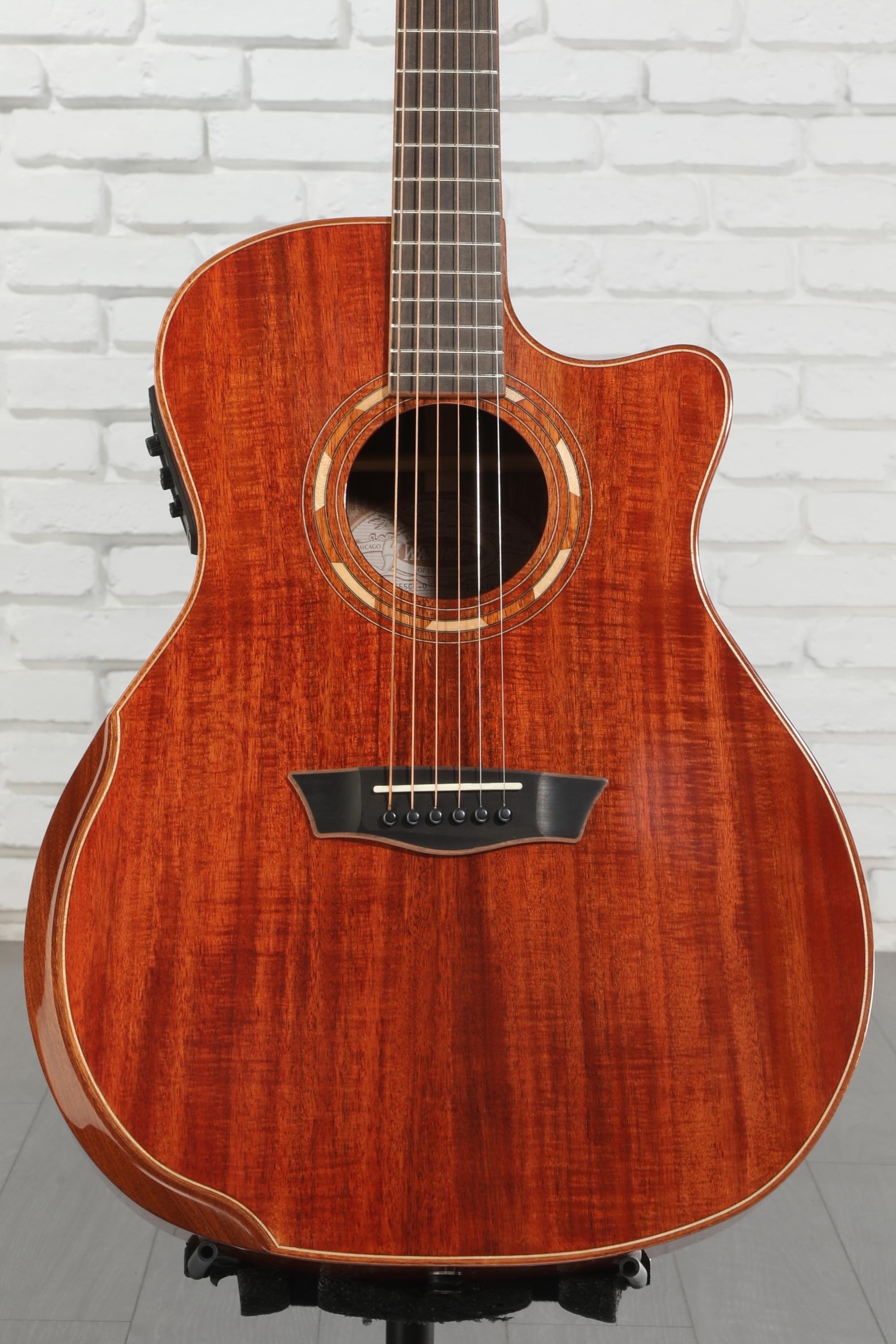 Washburn Comfort G55CE Koa Acoustic-electric Guitar - Natural with