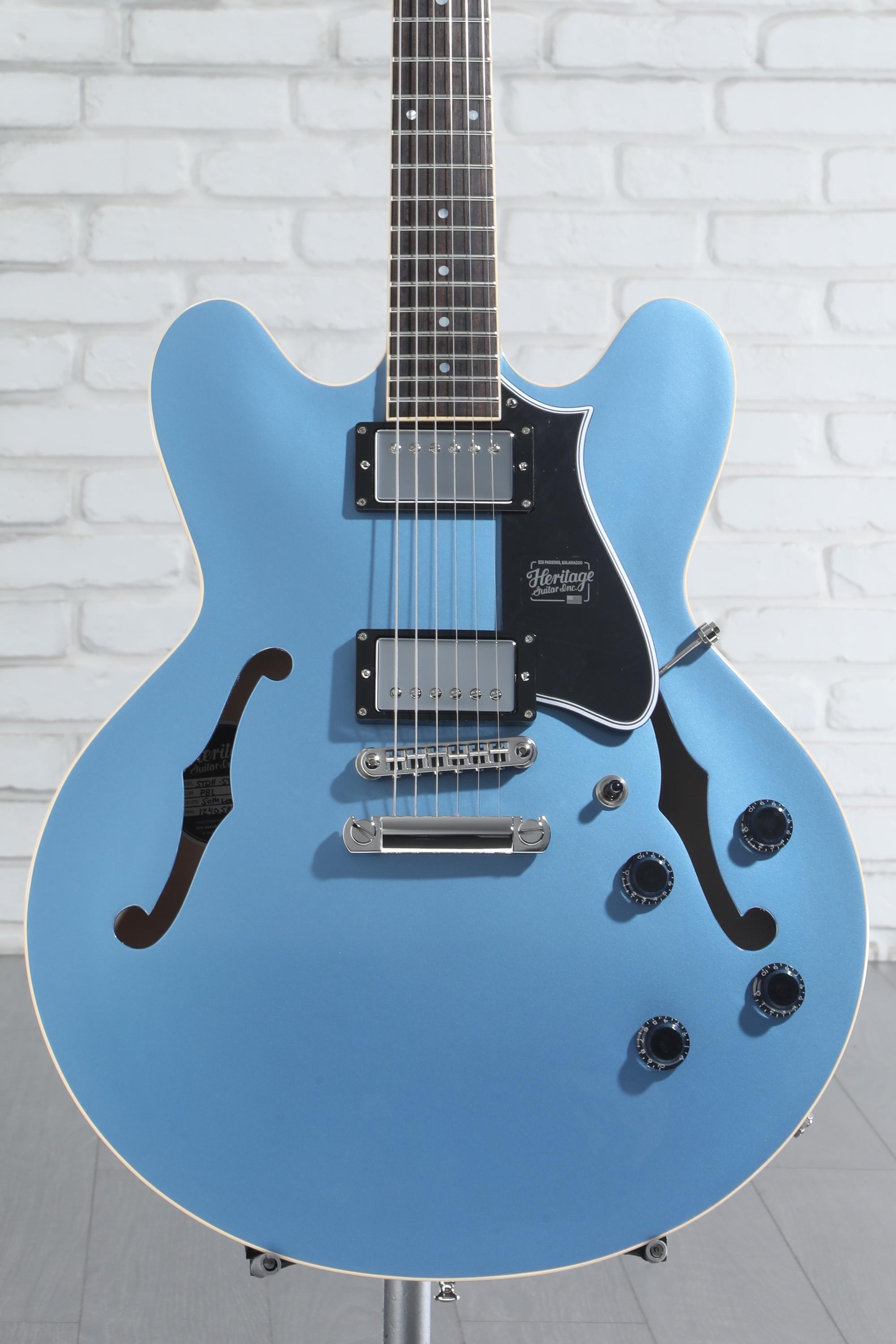 Heritage Factory Special Standard H-535 Semi-hollow Electric Guitar -  Pelham Blue | Sweetwater