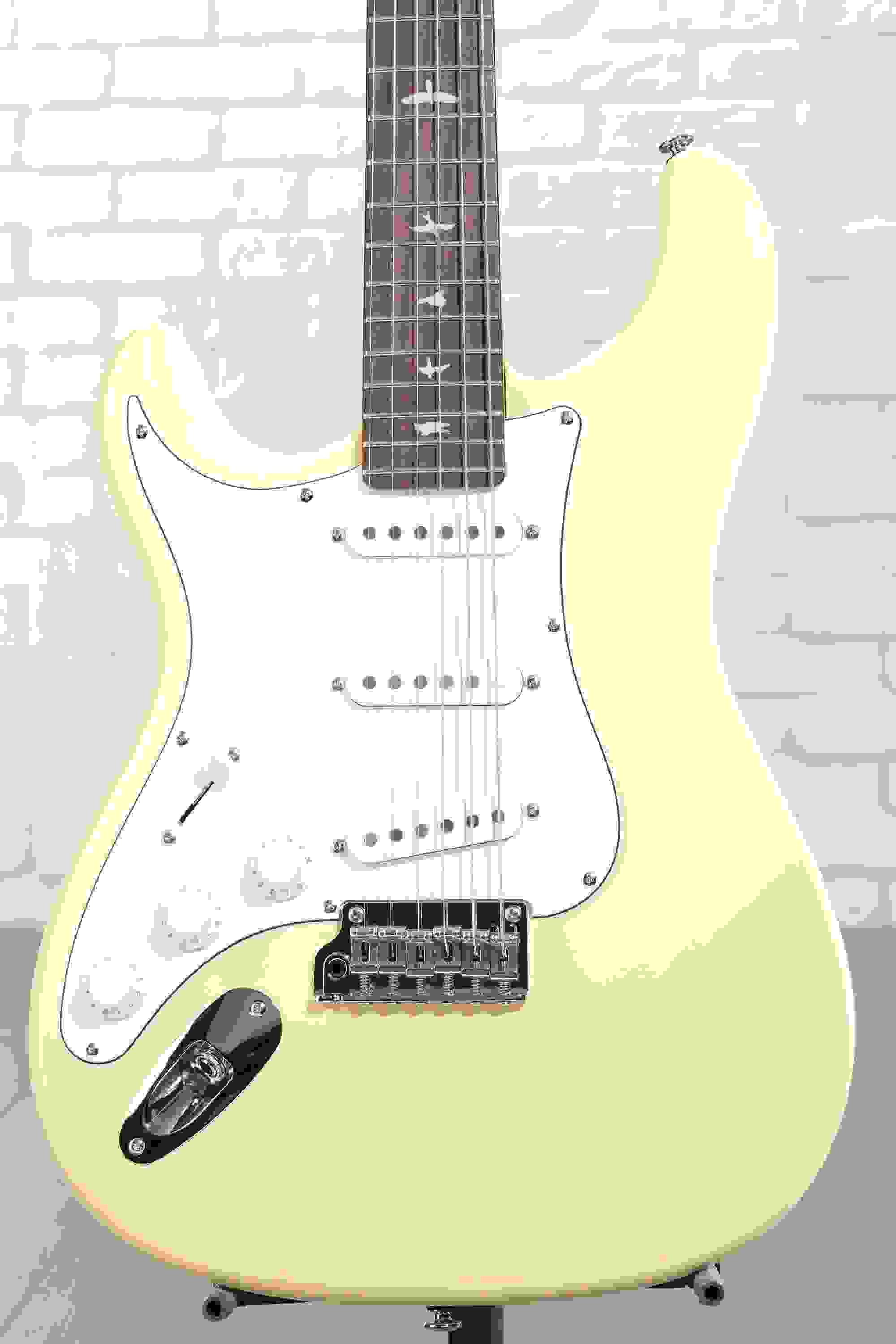 PRS SE Silver Sky Left-handed Electric Guitar - Moon White with Rosewood Fingerboard