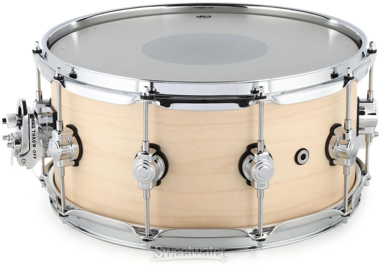 DW Performance Series 6.5 x 14-inch Snare Drum - Natural Satin Oil - Sweetwater Exclusive