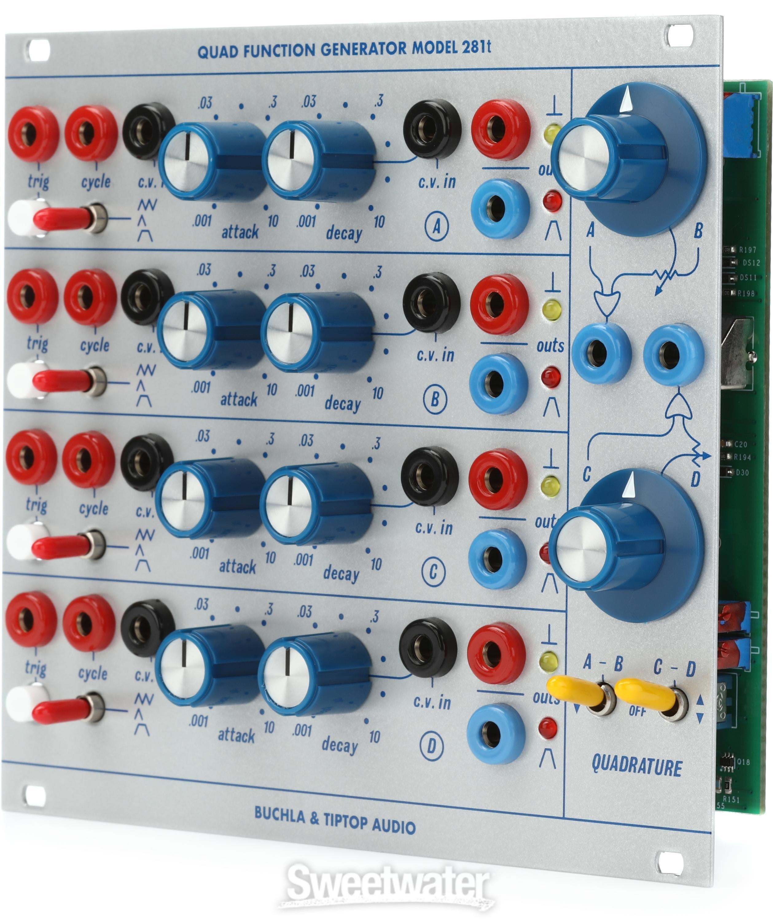 Tiptop Audio Buchla 281t Quad Function Generator Eurorack Module