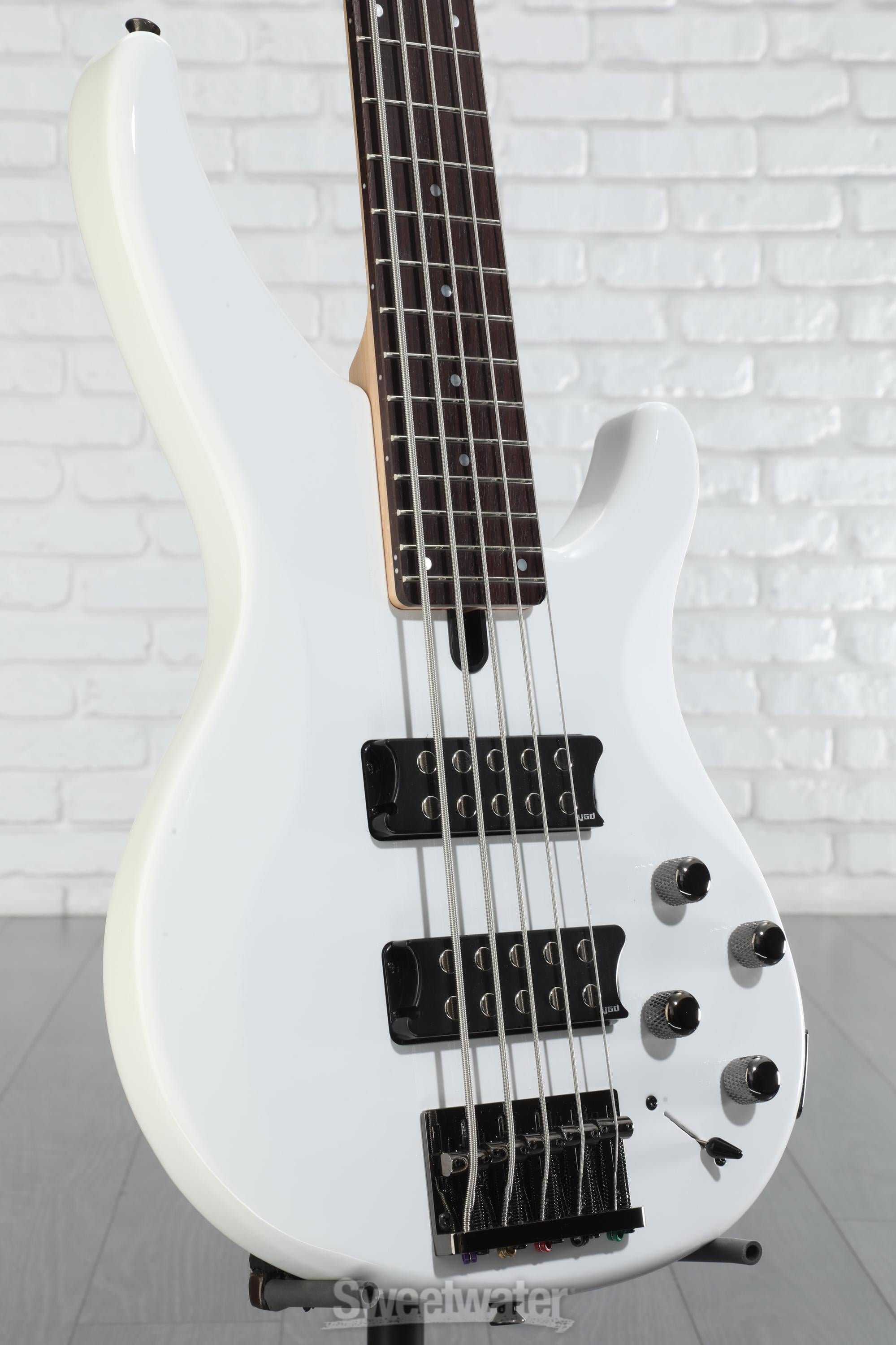 Yamaha TRBX305 5-string Bass Guitar - White | Sweetwater