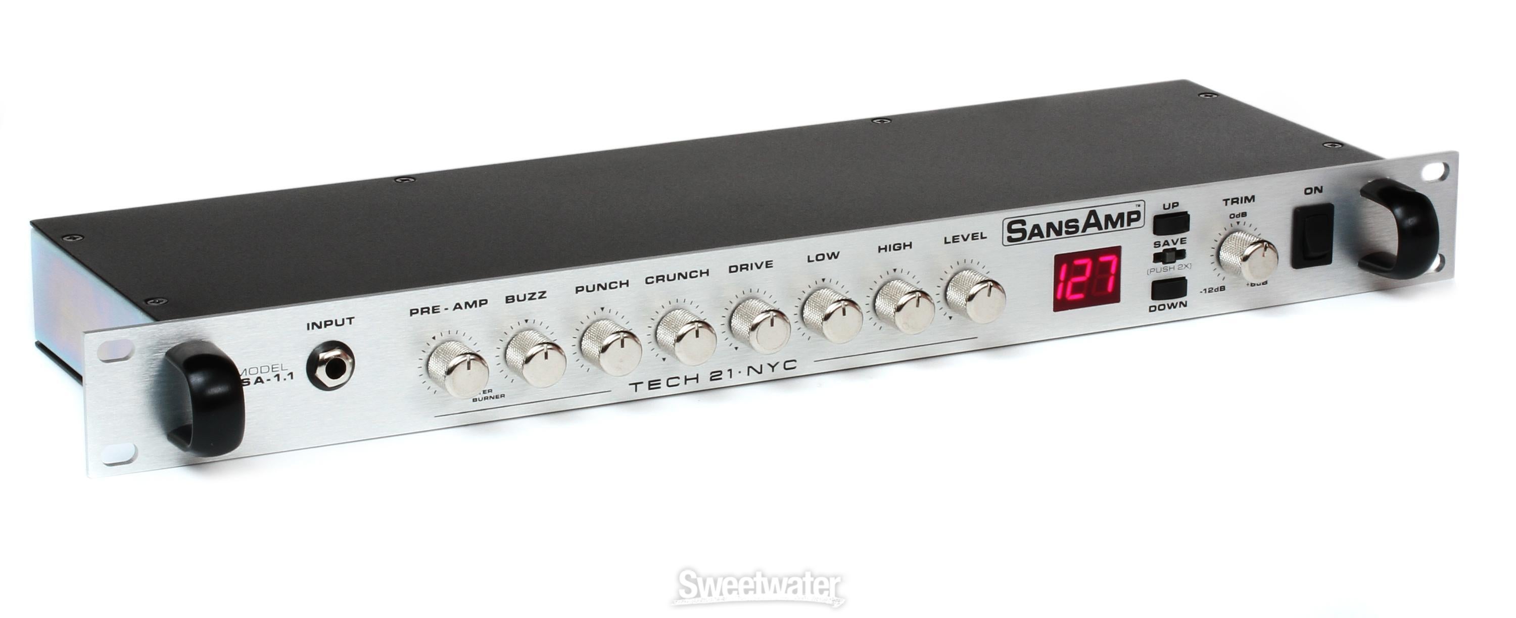 Tech 21 SansAmp PSA-1.1 Analog Tube Amplifier Emulator Pre-Amp 