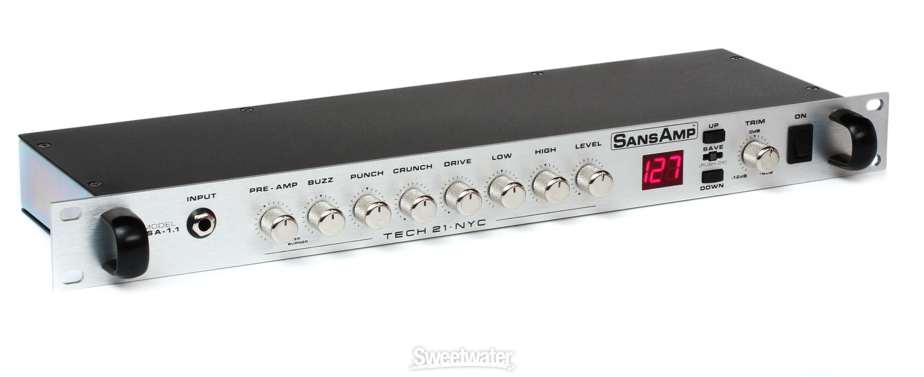 Tech 21 SansAmp PSA-1.1 Analog Tube Amplifier Emulator Pre-Amp | Sweetwater