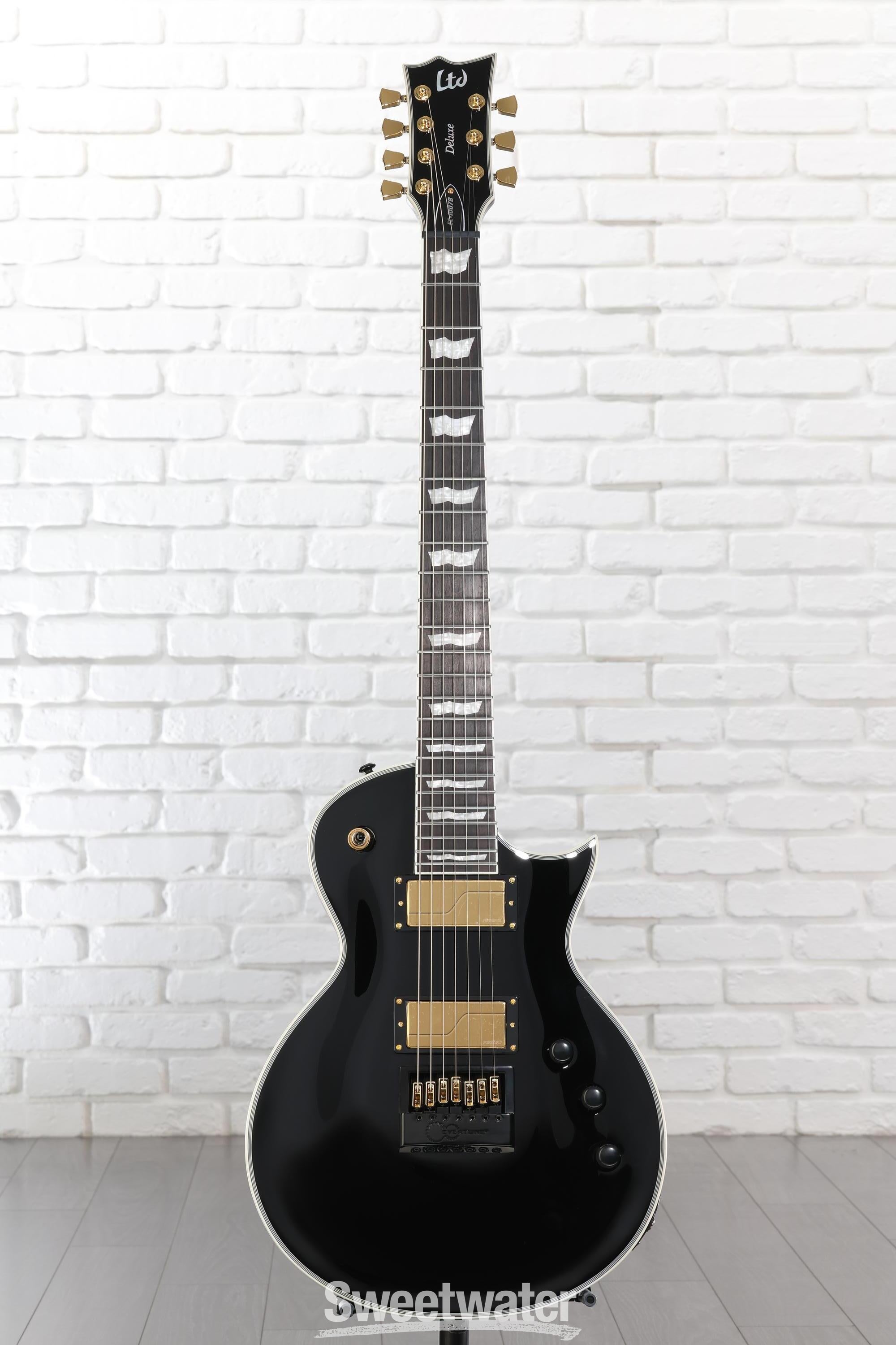 ESP LTD EC-1007 Baritone EverTune 7-string Electric Guitar - Black