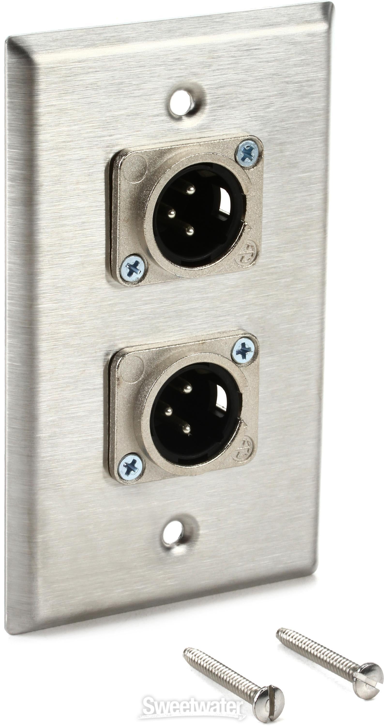 本格メダルホッパーver3 ＆ 延長レール2本 ＆ 射出機構 Pro Co WP1008 Single Gang Stainless Steel Wall Plate with 2 XLR