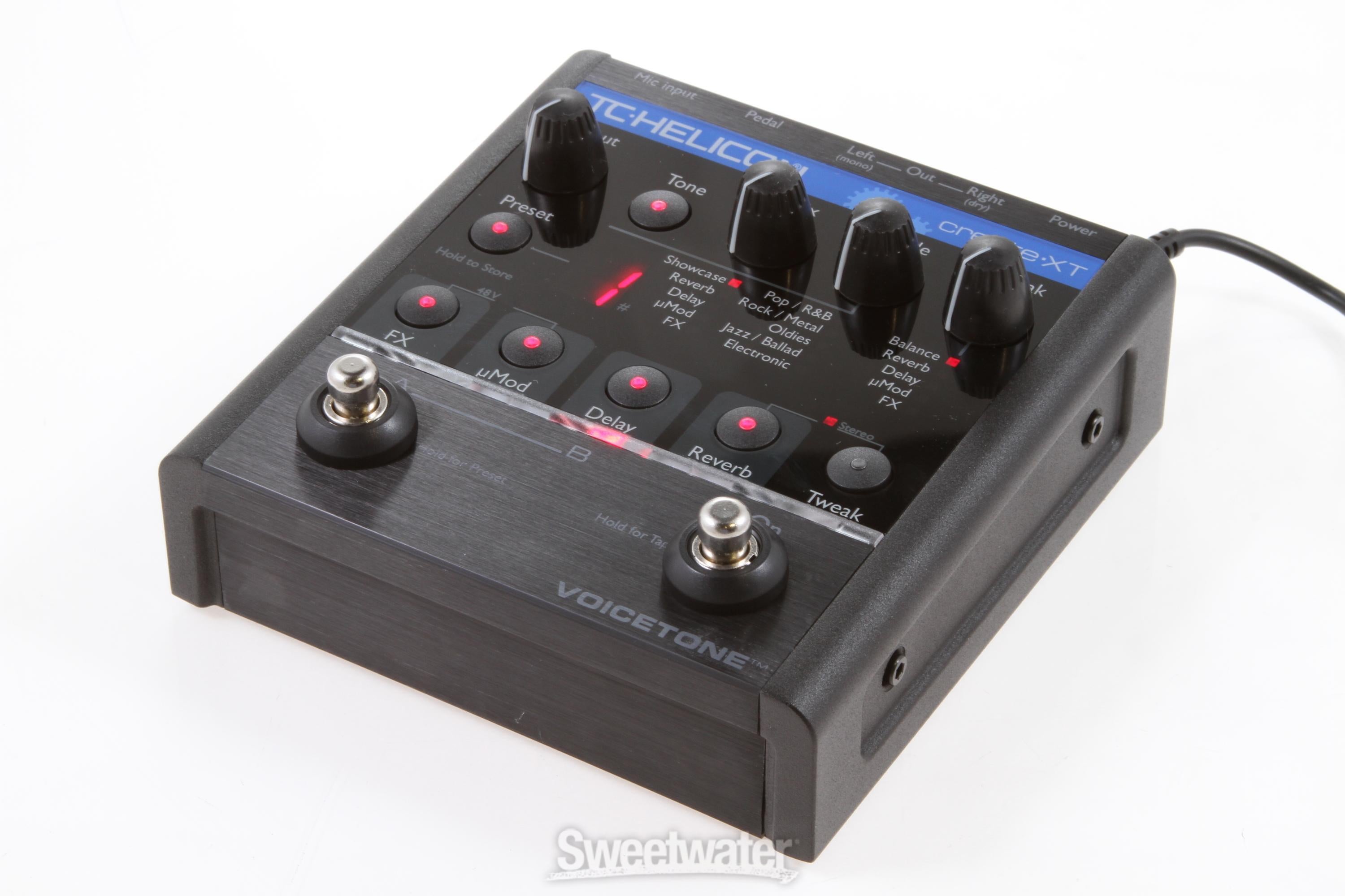 TC-Helicon VoiceTone Create XT Pedal Reviews | Sweetwater