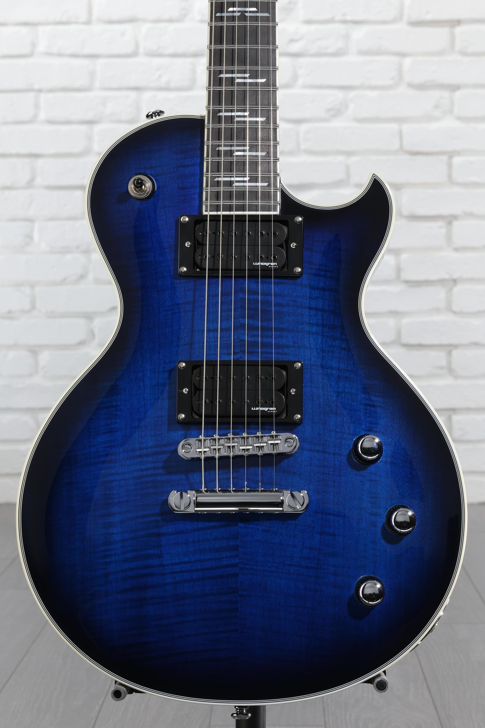 Schecter Solo-II Supreme Electric Guitar - See Thru Blue Burst