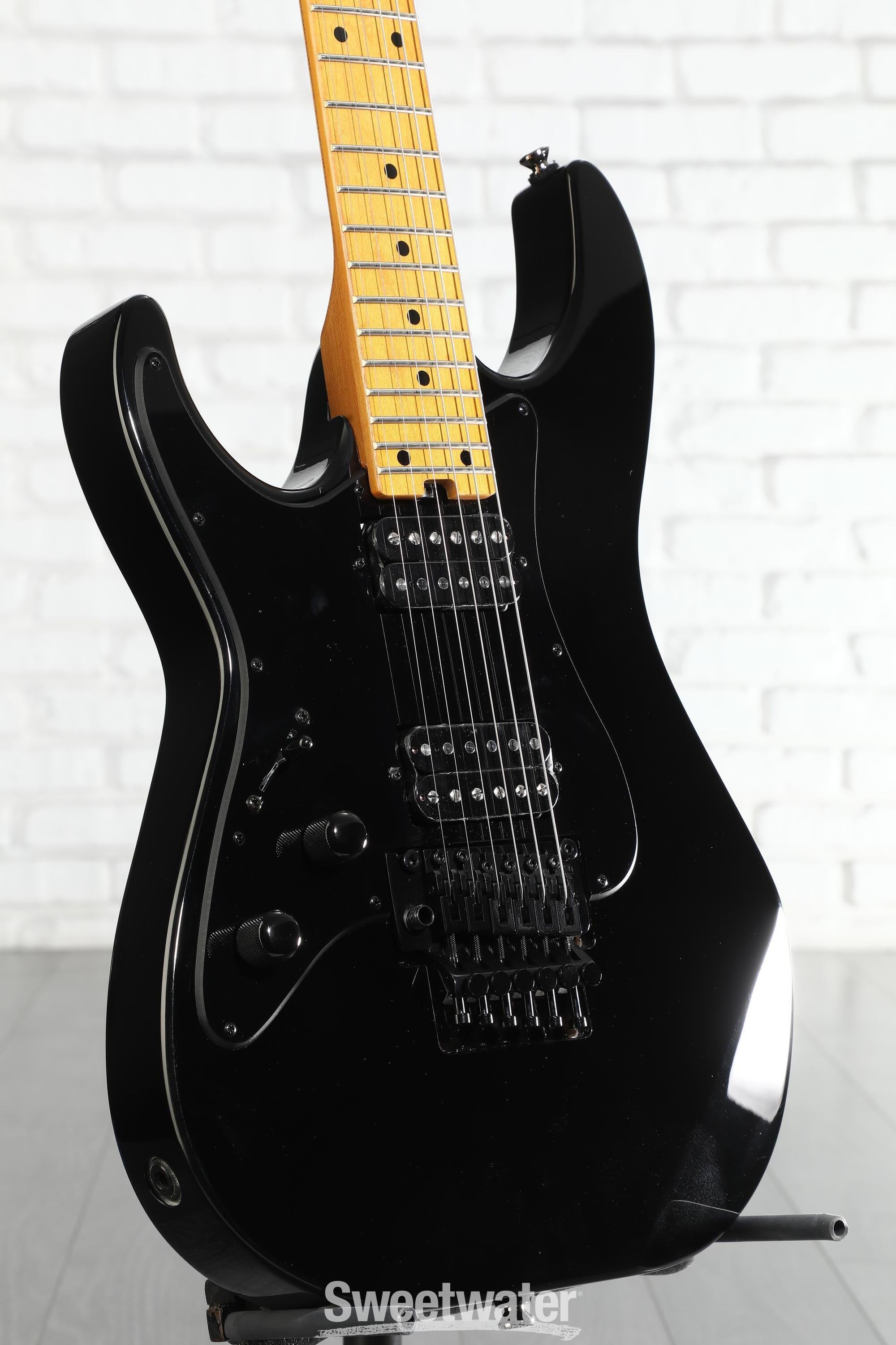 Photo of Kramer Volante HHFR Left-handed Electric Guitar - Intruder Black