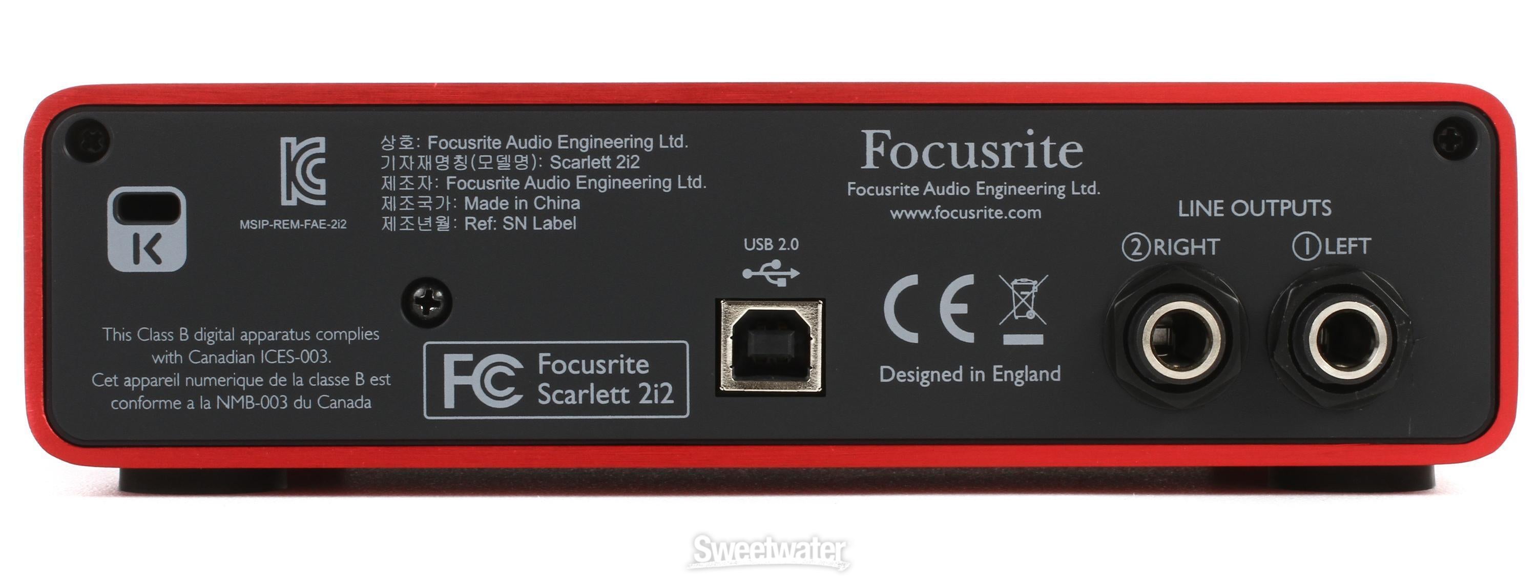 Focusrite Scarlett 2i2 | Sweetwater