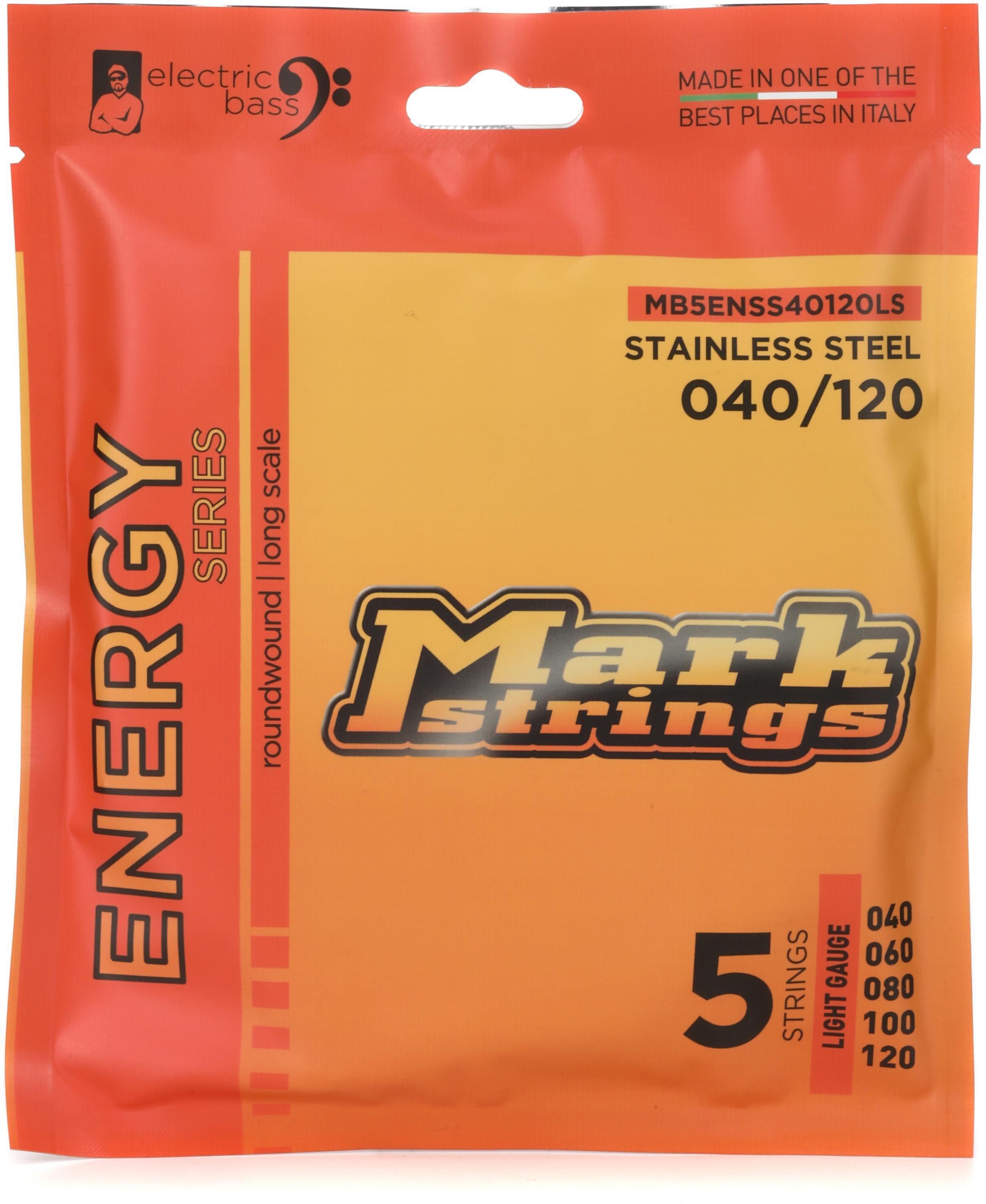 Photo of Markbass MB5ENSS40120LS Energy Series 5-string Electric Bass Guitar Strings - .040-.120 Light
