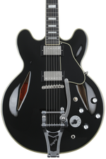 Photo of Epiphone Shinichi Ubukata ES-355 Custom Bigsby Semi-hollowbody Electric Guitar - Ebony
