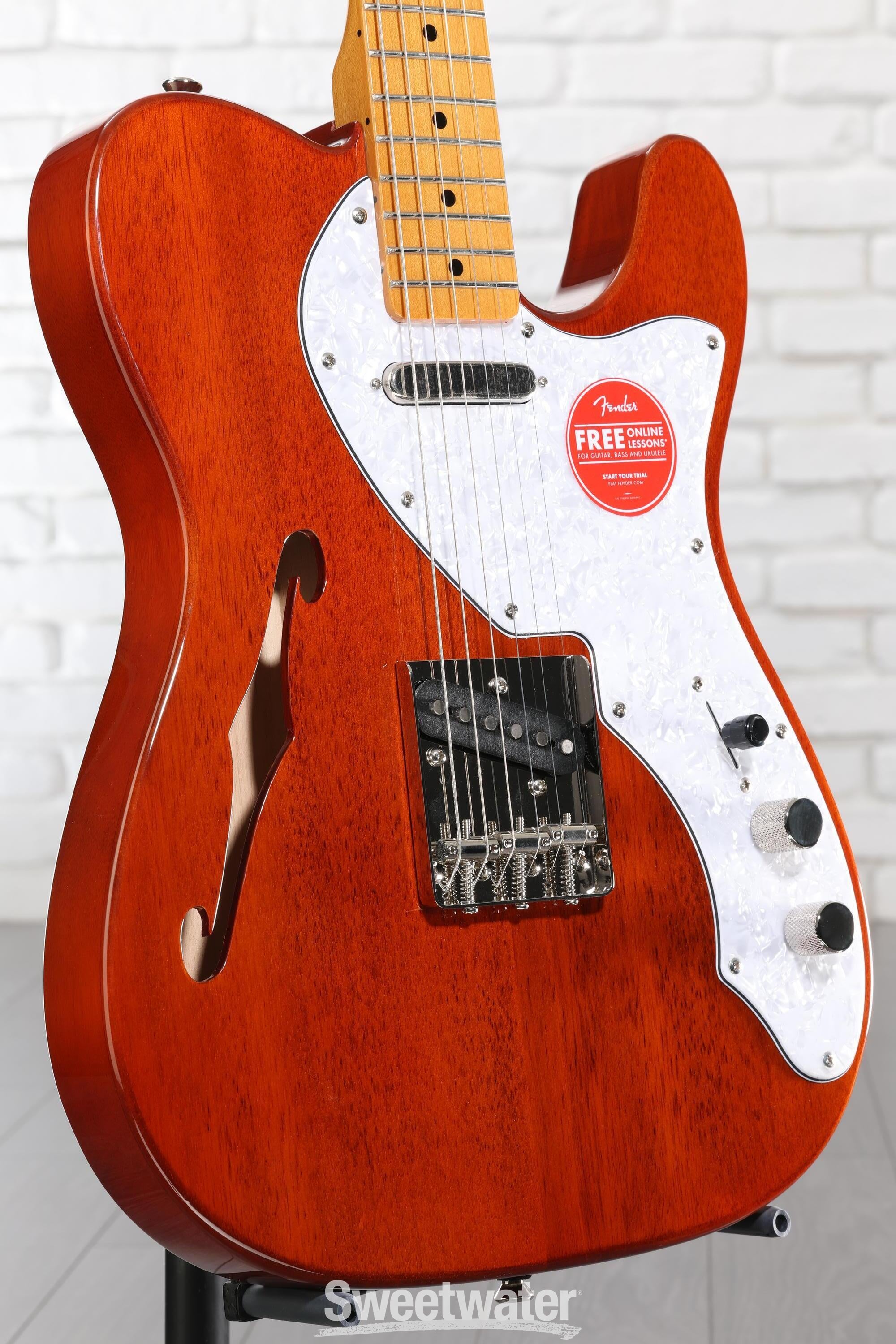 ギター Squier Classic Vibe telecaster thinline Squier Classic Vibe '60s Telecaster Thinline - Natural | Sweetwater