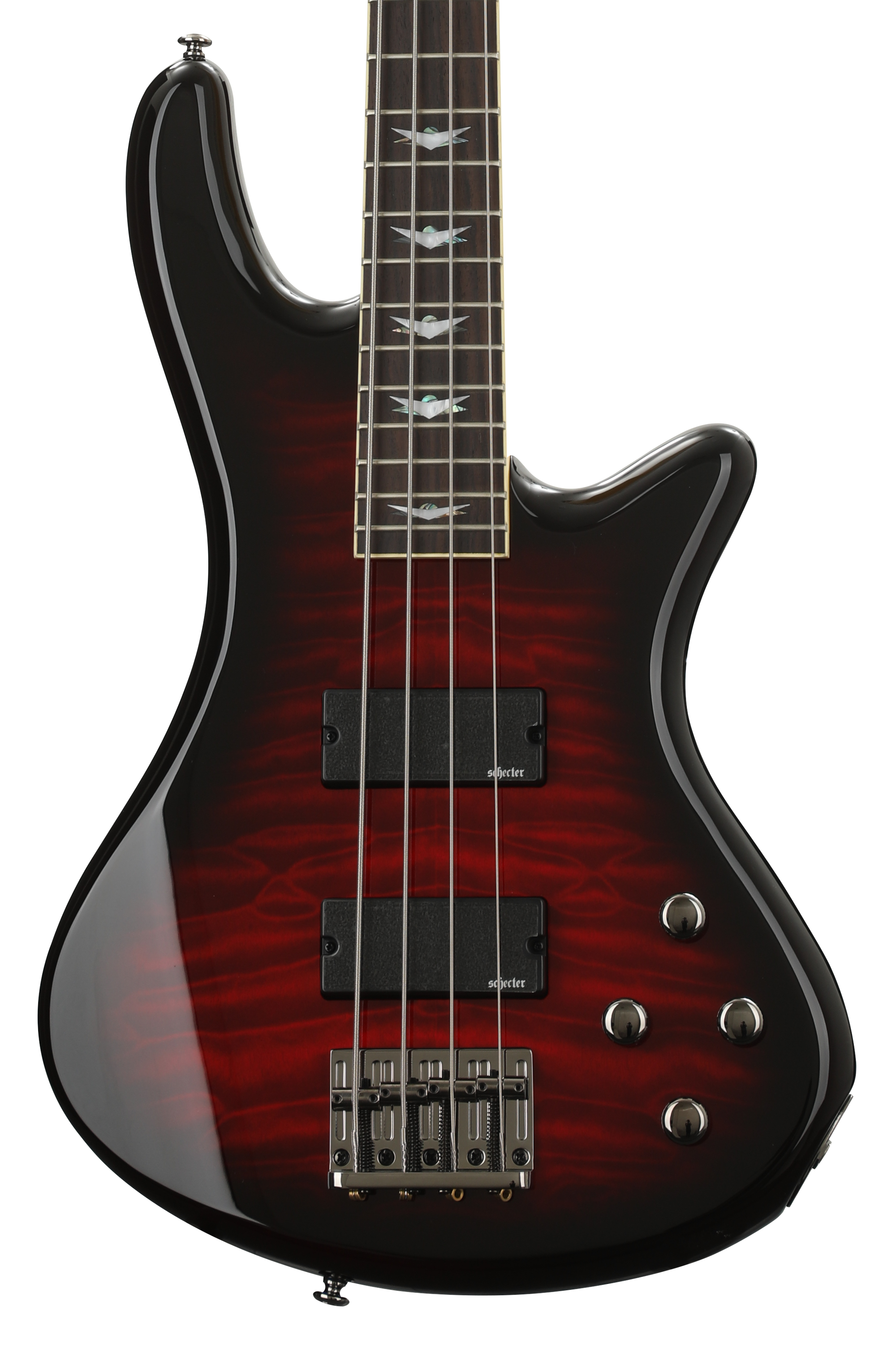 Schecter Stiletto Extreme 4 Bass Guitar - Black Cherry