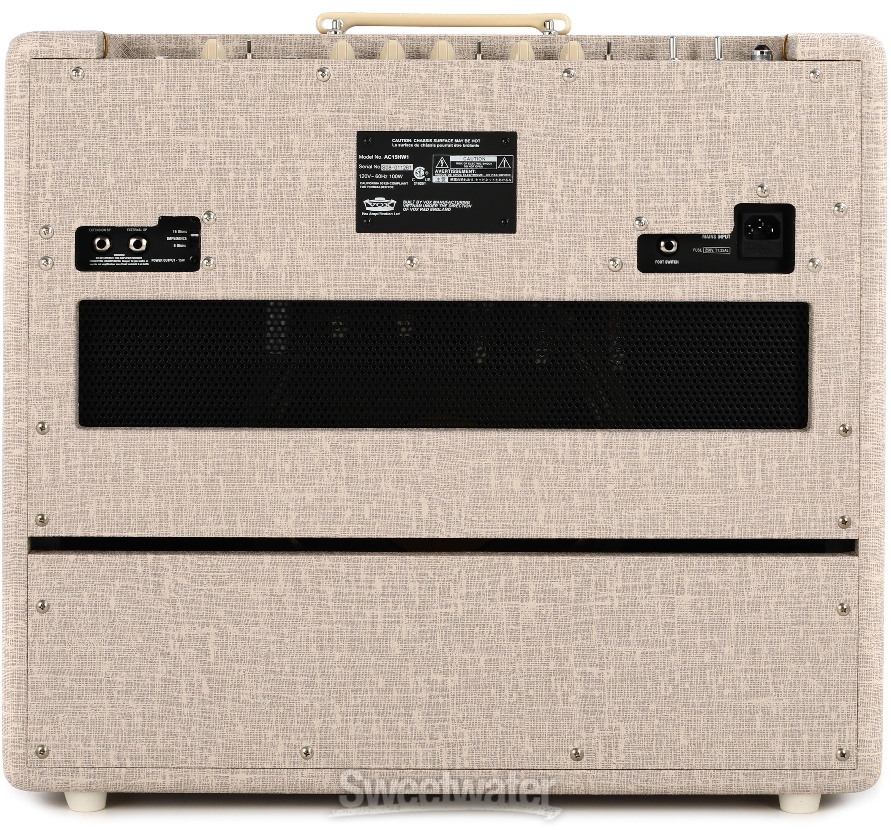 アンプ VOX AC15HW1 Hand-Wired The Vox AC15 Hand-Wired Guitar Amplifier