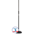 Photo of On-Stage MS7201B Round Base Microphone Stand (3-pack)