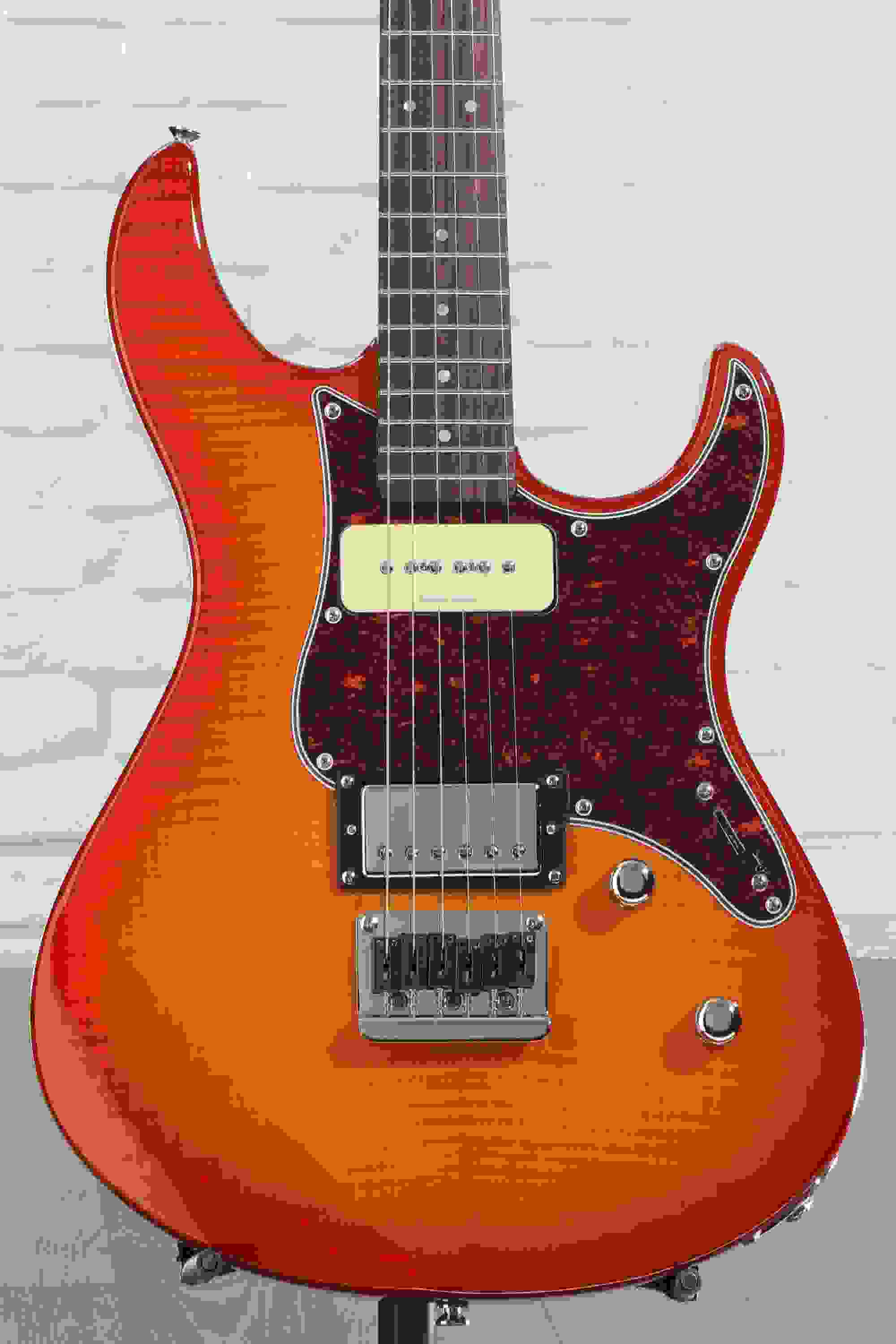 Yamaha PAC611HFM Pacifica Electric Guitar - Light Amber Burst